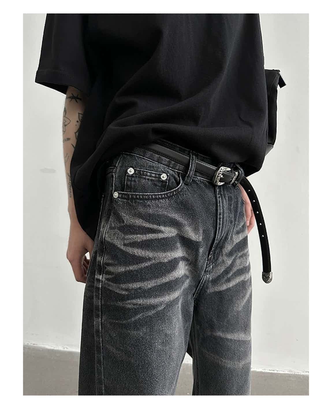 Jean × Vintage washed faded flared grunge baggy jeans Size US 32 / EU 48 - 5 Thumbnail