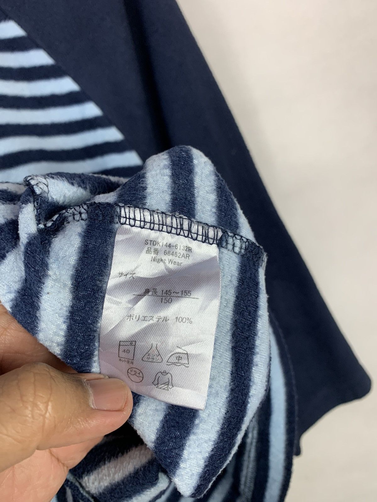 Lee × Vintage Rare! Lee Nightwear Stripes Longsleeves Sweater Size XS / US 0-2 / IT 36-38 - 8 Thumbnail
