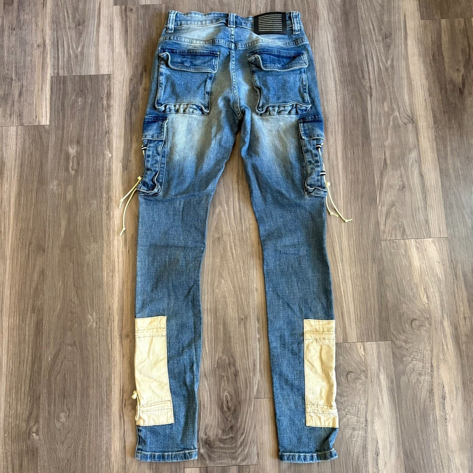 SERENEDE Serenede Jeans Men's 28x32 Skinny Leg Blue Denim Stretch Size US 28 / EU 44 - 2 Thumbnail