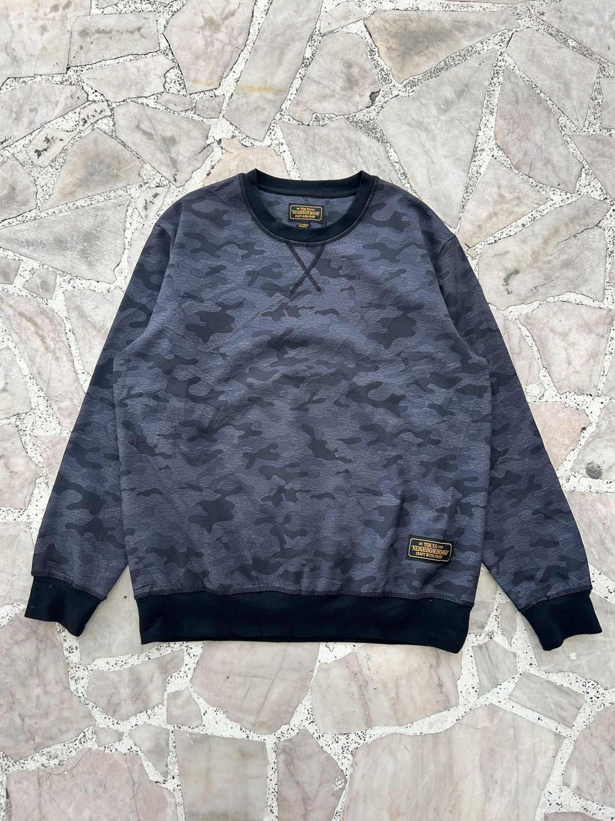 Neighborhood Neighbourhood Nylon Sweatshirt Black Camo Size US M / EU 48-50 / 2 - 1 Thumbnail
