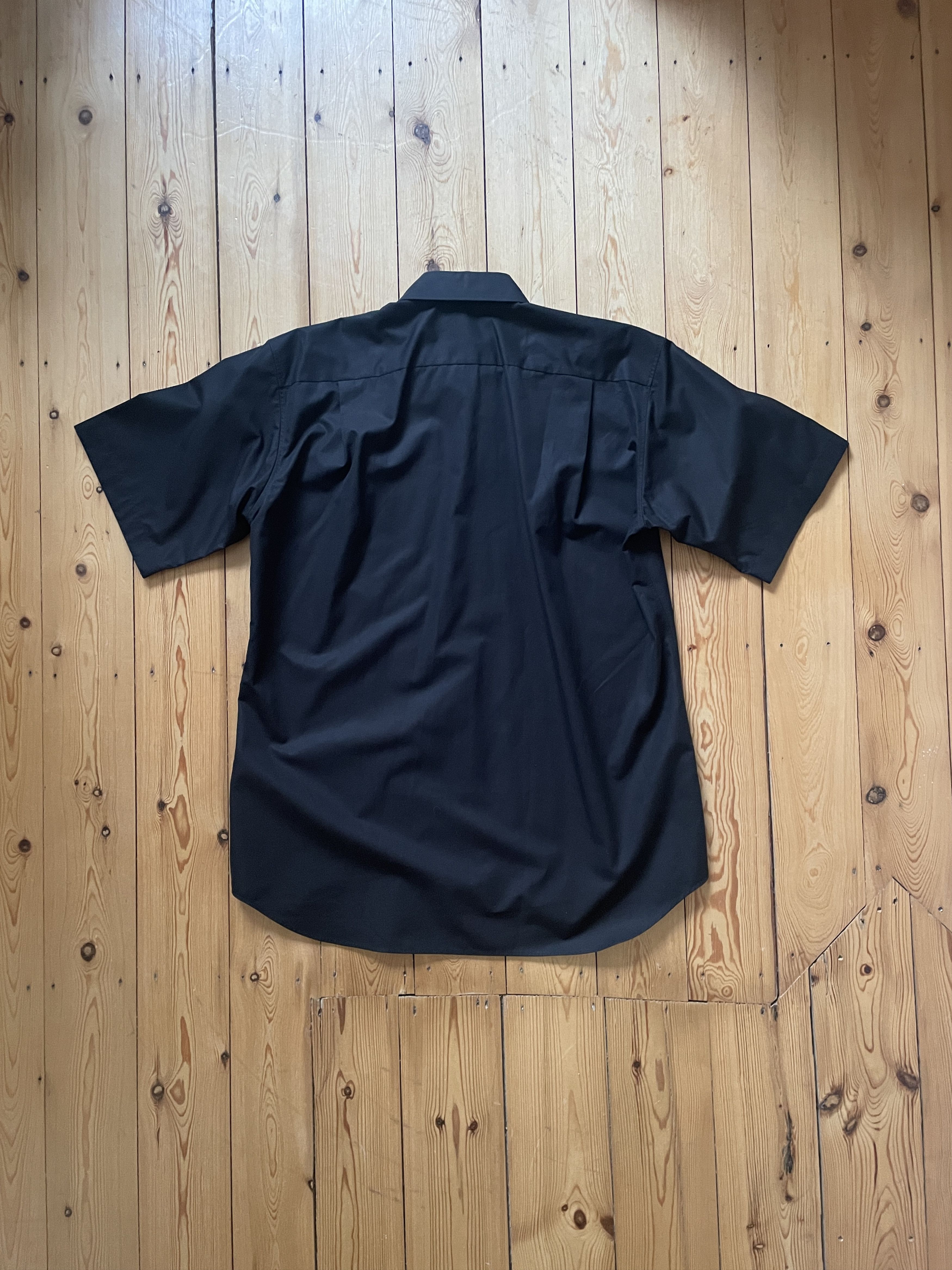 Balenciaga Balenciaga - Blank Cotton Poplin Short Sleeve Shirt Size US M / EU 48-50 / 2 - 4 Thumbnail