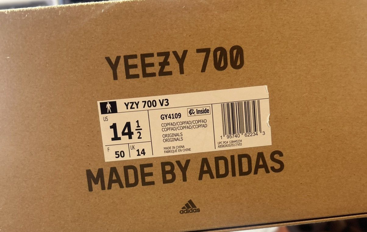 Adidas Adidas Yeezy 700 V3 "Copper Fade" – Men's Size 14.5 Like New Size US 14 / EU 47 - 8 Thumbnail