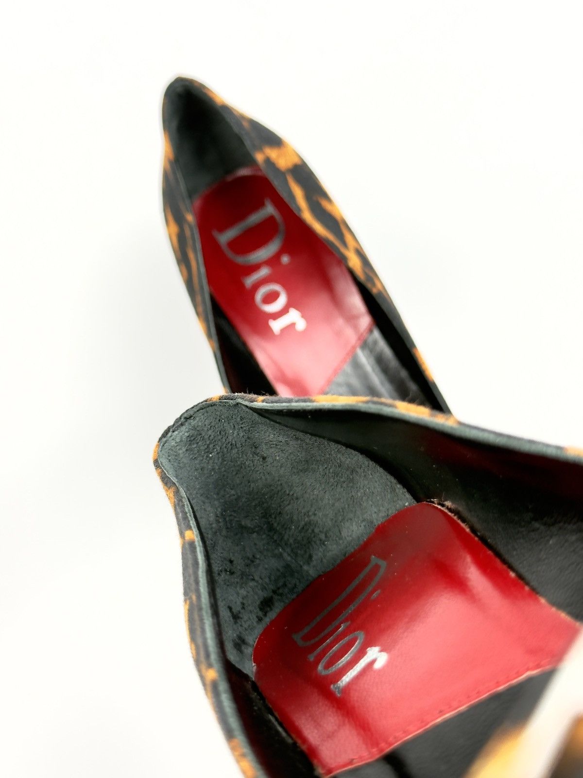Dior 💖 Dior Iconic F/W 2004 by John Galliano Leopard Heels Pumps Size US 8.5 / IT 38.5 - 16 Thumbnail