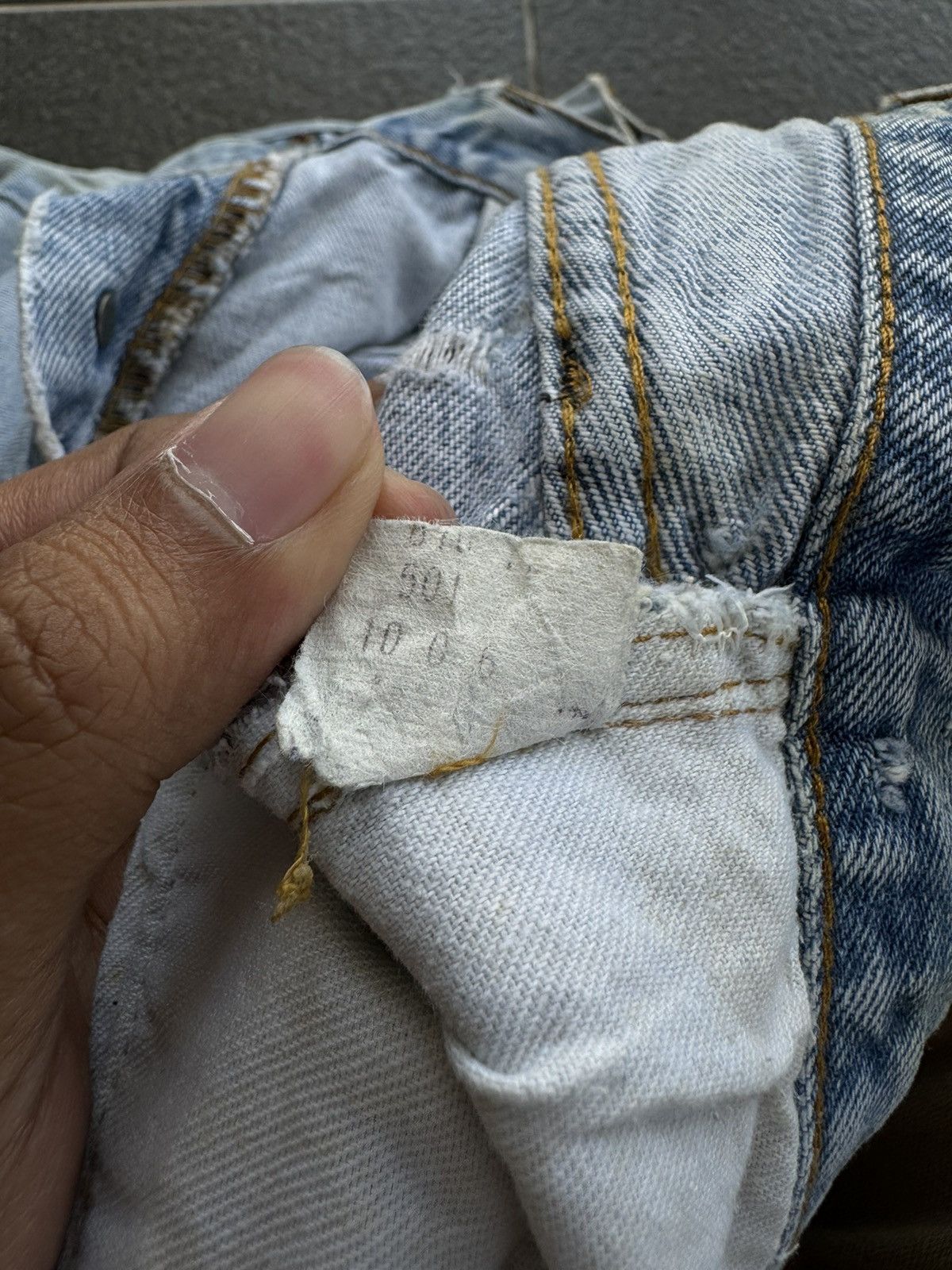 Levi's 💸LASTDROP💸 Redline Levis 501 #6 Button Selvedge Distressed Size US 28 / EU 44 - 16 Thumbnail