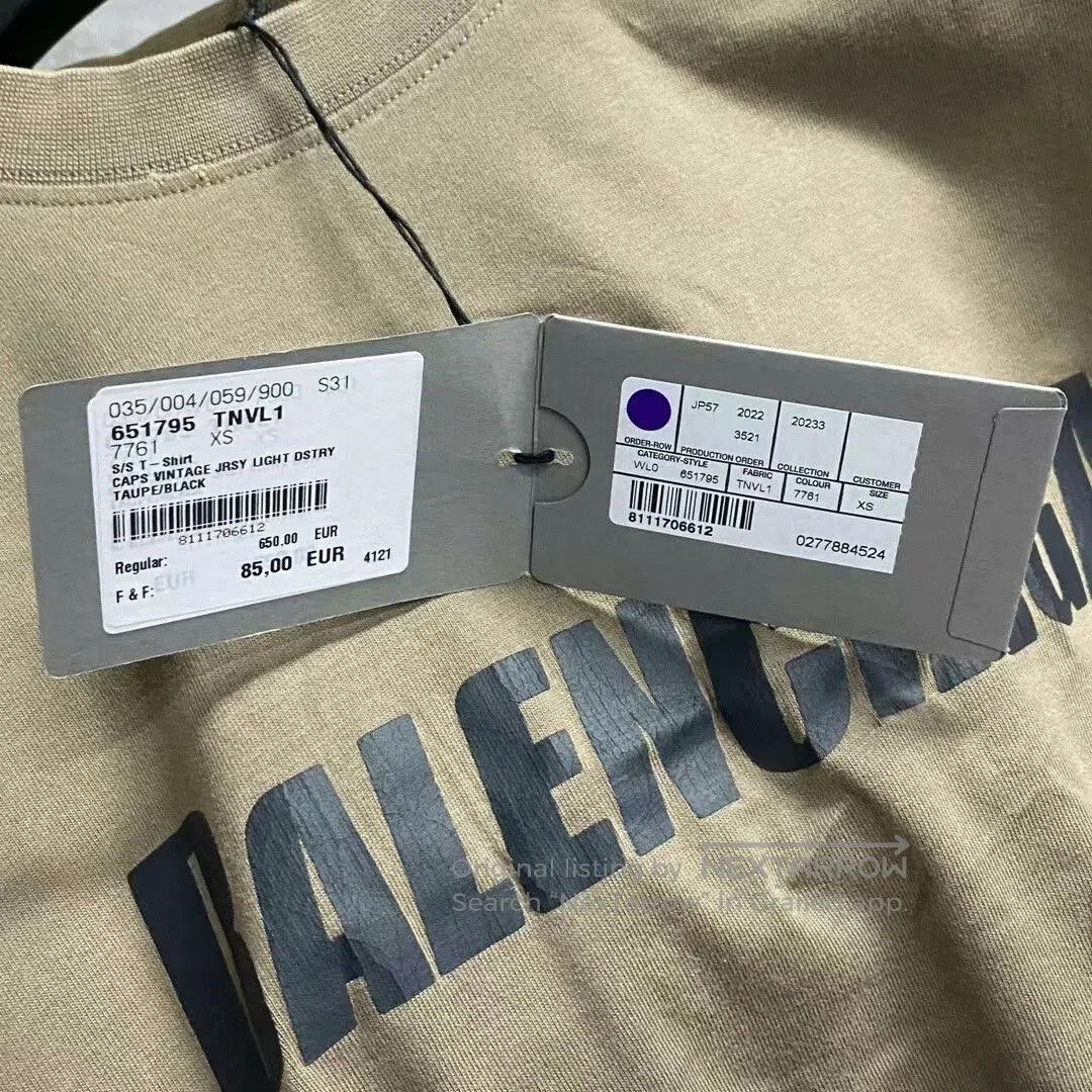 Balenciaga Balenciaga Logo Print Short Sleeve Tee. Size US XXS / EU 40 - 3 Thumbnail