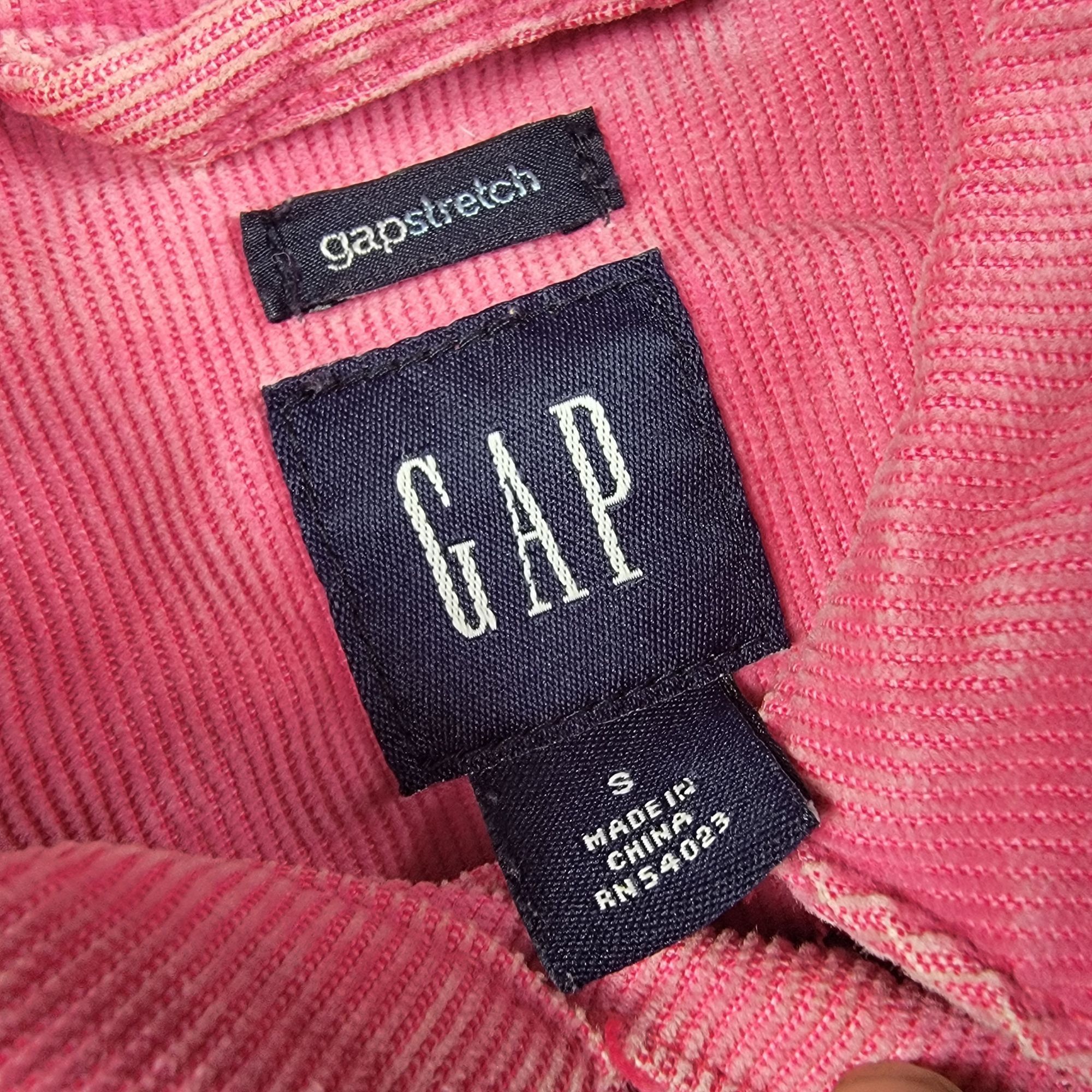 Gap Gap Womens Small Pink Corduroy Jacket Casual Going Out Outdo Size S / US 4 / IT 40 - 3 Thumbnail