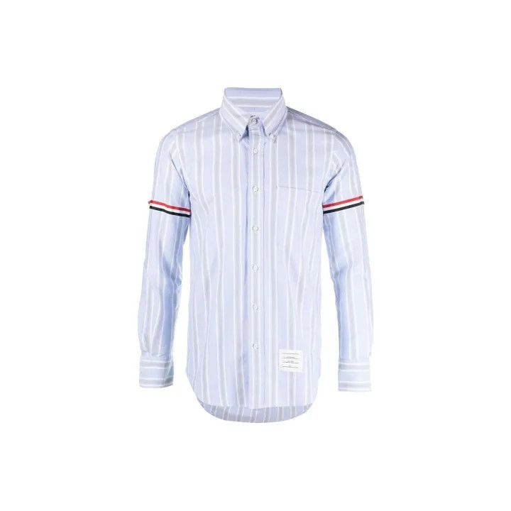 Thom Browne Thom Browne Striped Long Sleeve Shirt 0079 Size US S / EU 44-46 / 1 - 1 Thumbnail
