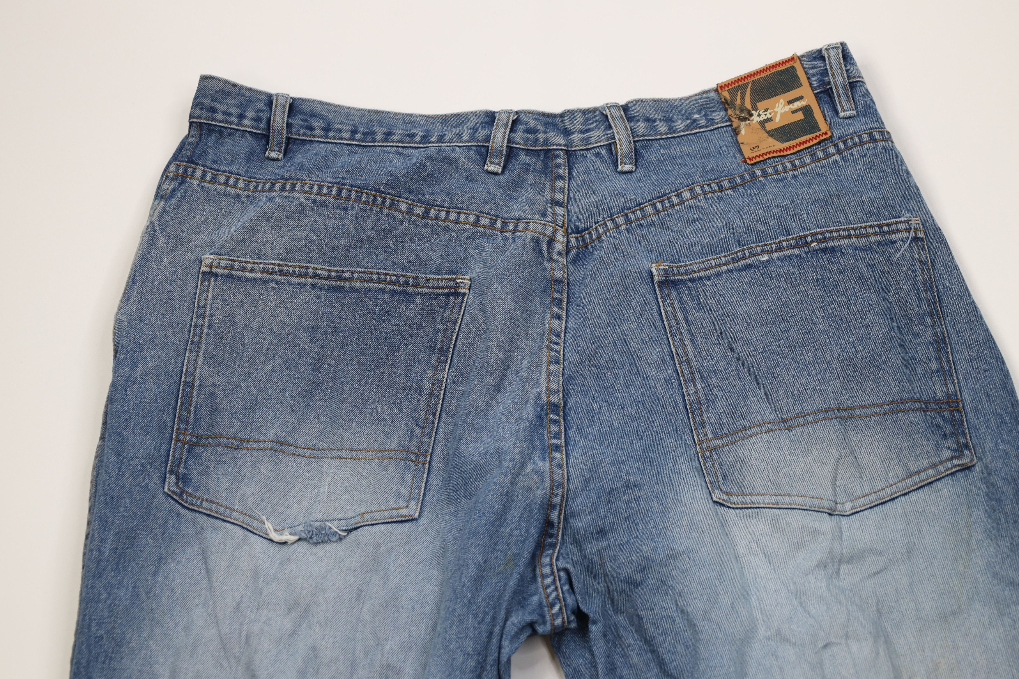 Phat Farm Vintage 90s Phat Farm Baggy Wide Leg Denim Jeans Blue Size US 40 / EU 56 - 10 Thumbnail