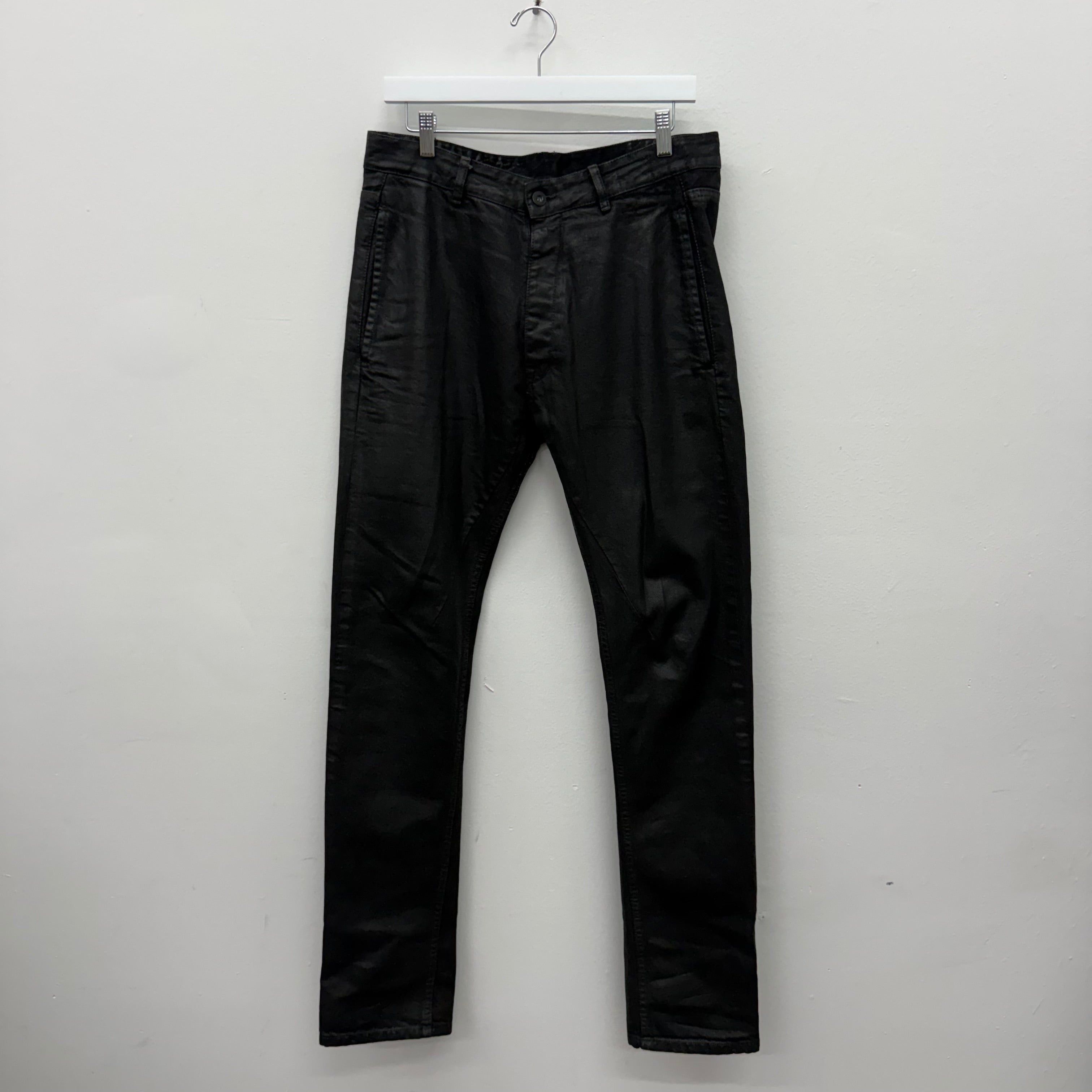 Rick Owens Drkshdw Rick Owens DRKSHDW Waxed Denim - Size 30 Size US 30 / EU 46 - 1 Thumbnail