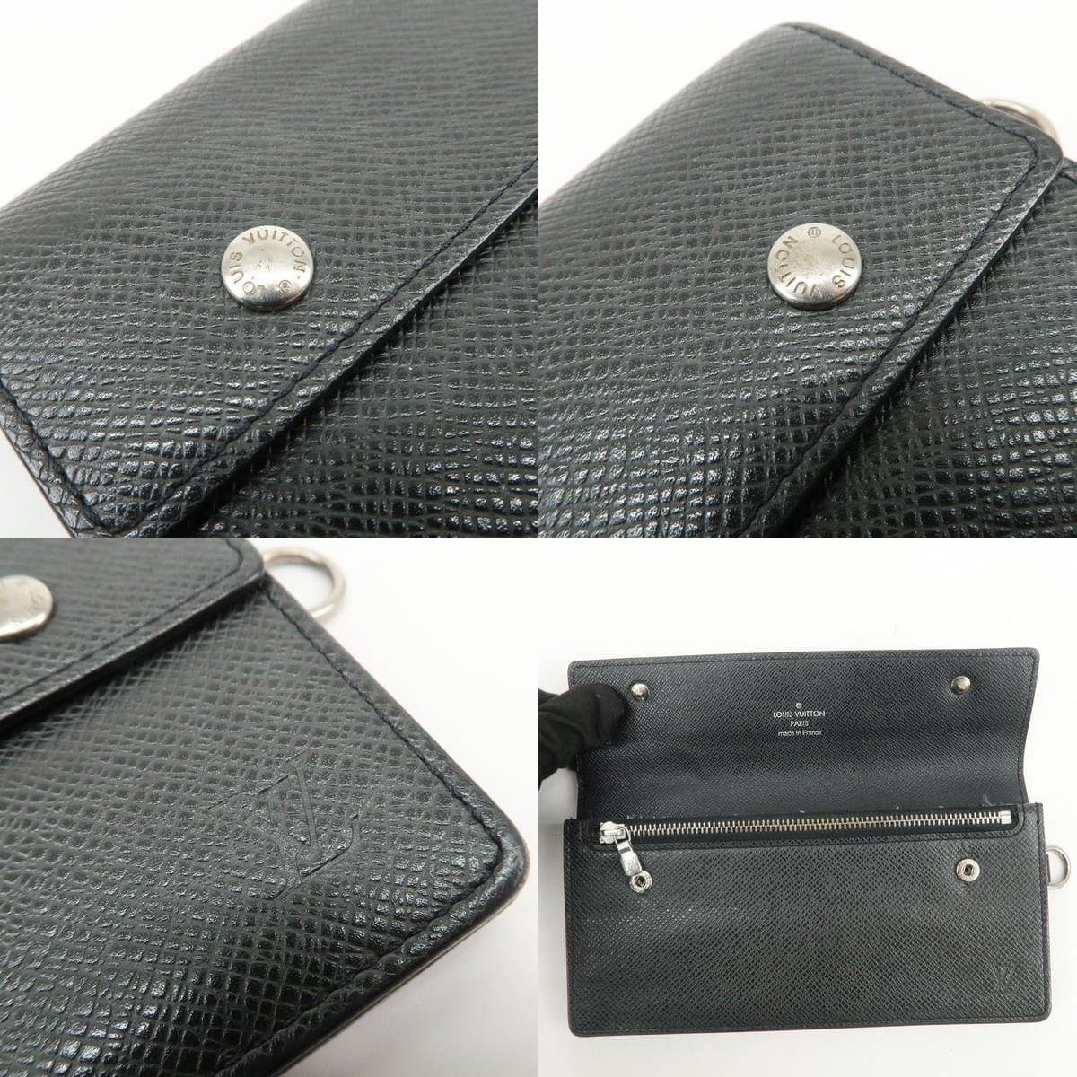 Louis Vuitton Louis Vuitton Taiga Portefeuille Accordion Wallet Black Size ONE SIZE - 6 Thumbnail