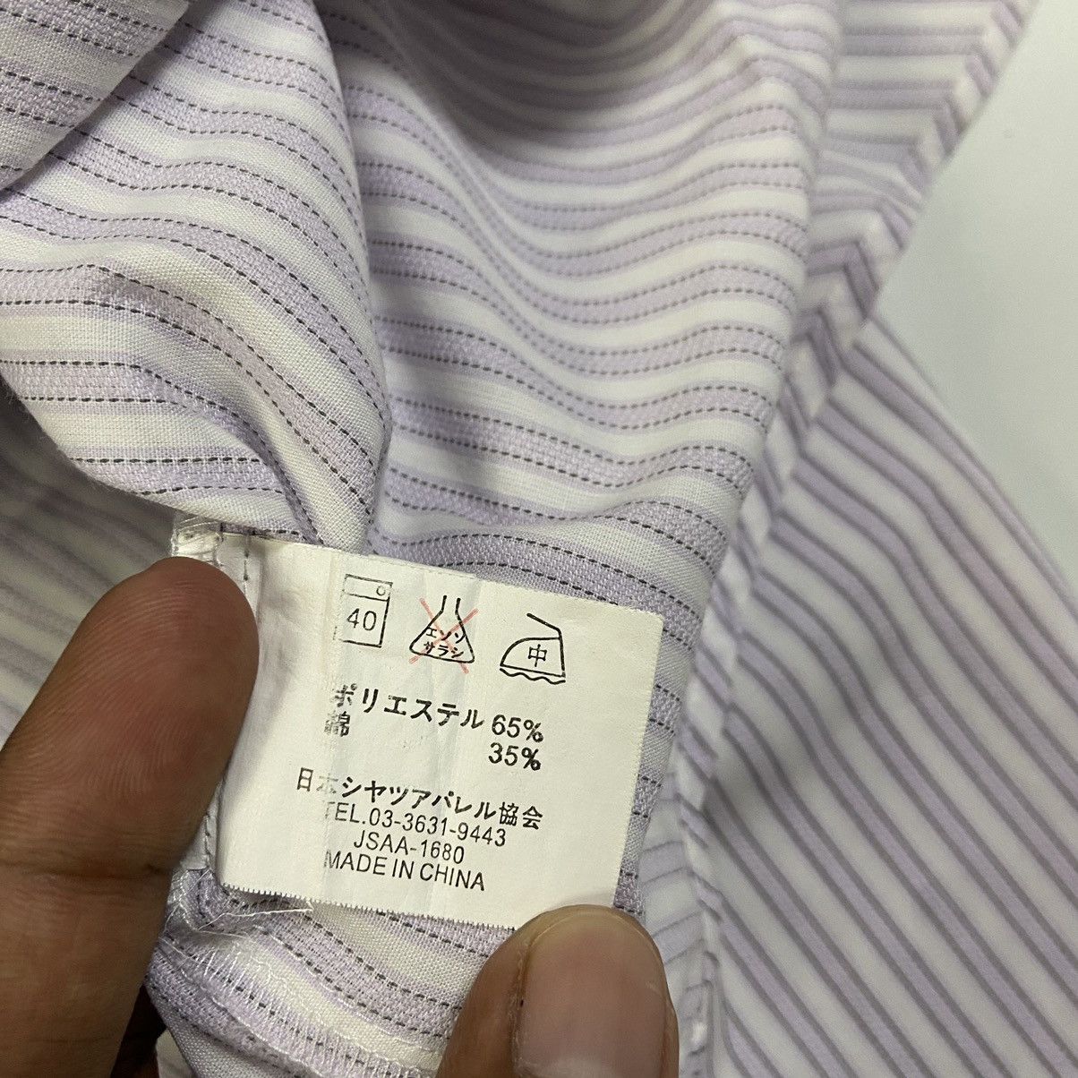 Yohji Yamamoto Y’Saccs Sacsny Stripe Button Up Size US M / EU 48-50 / 2 - 7 Thumbnail