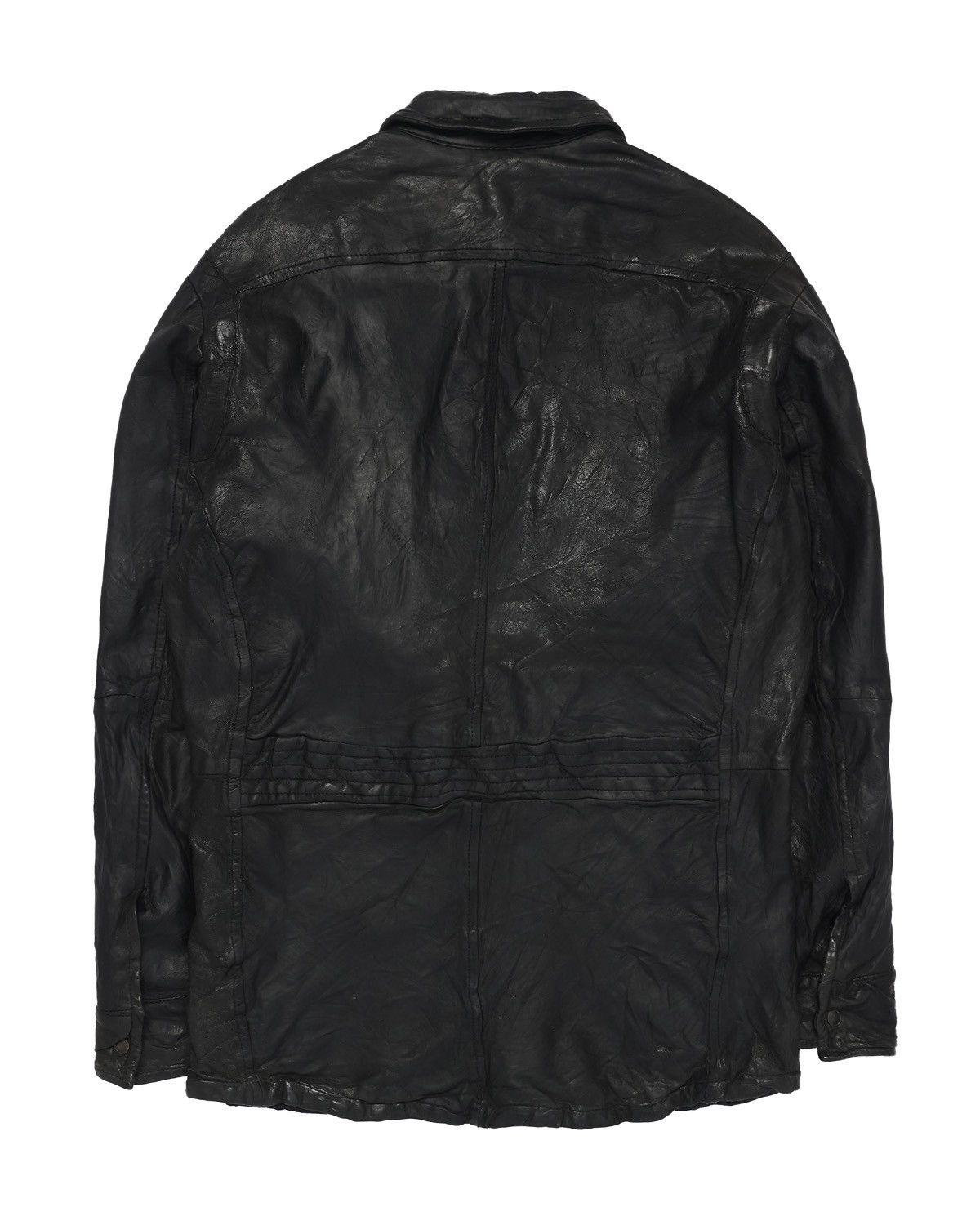 Vintage Design Works Wrinkled Leather Jacket - kmrii 14th addiction Size US M / EU 48-50 / 2 - 2 Thumbnail