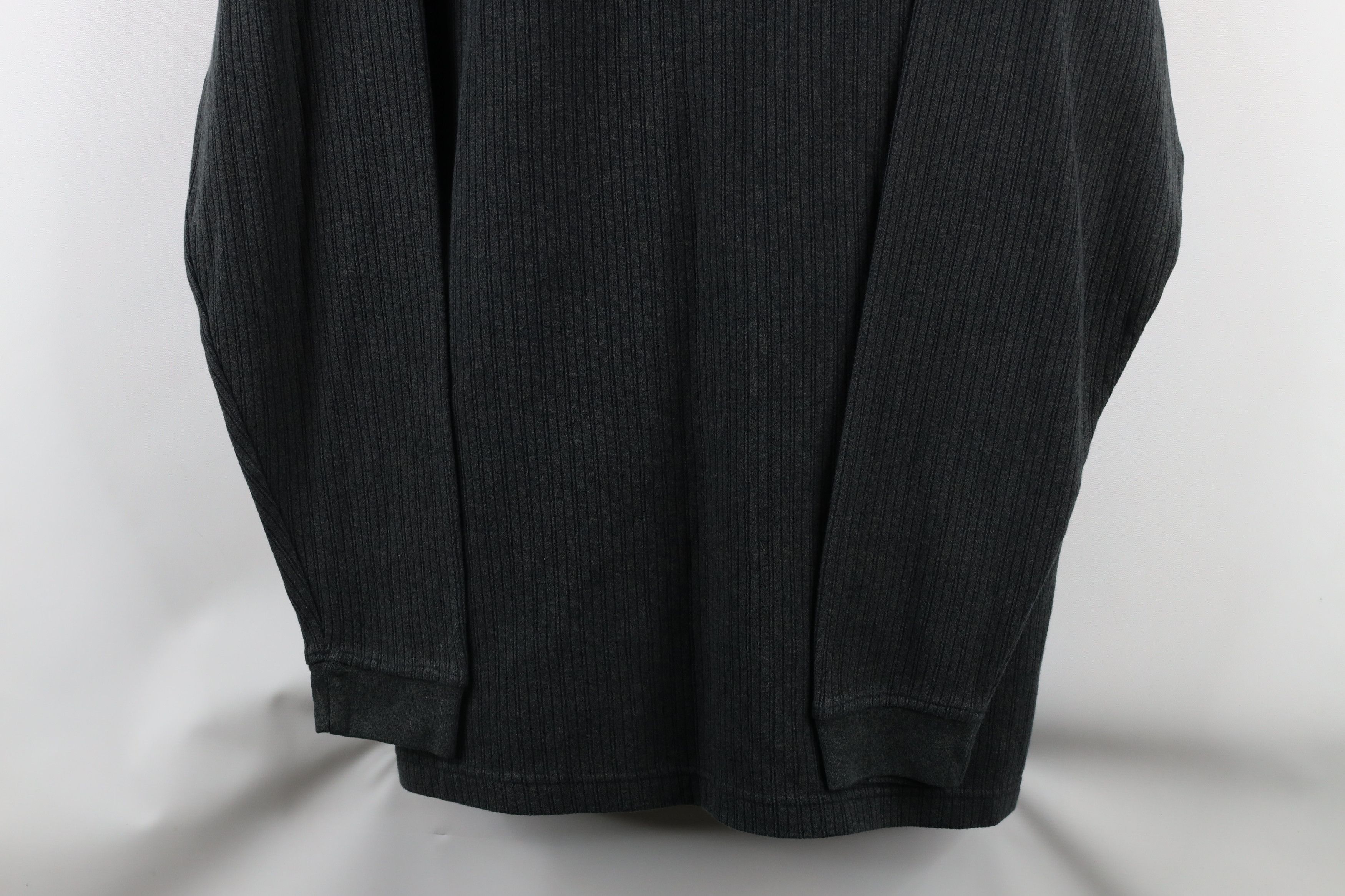 Vintage Vintage 90s Streetwear Fit Ribbed Knit Long Sleeve Polo Size US L / EU 52-54 / 3 - 3 Thumbnail