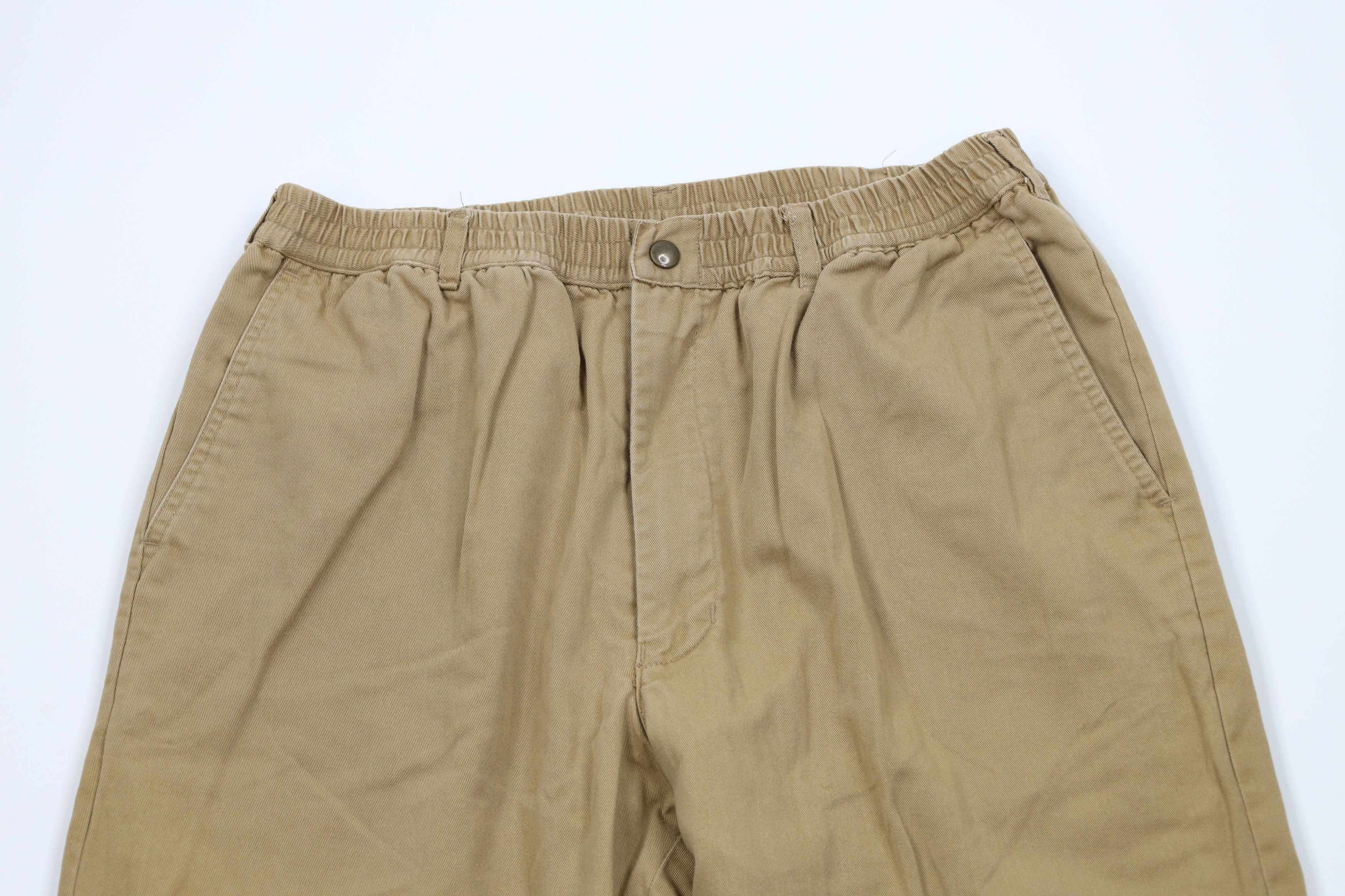 Vintage Vintage 90s Streetwear Lined Wide Leg Pants Beige Brown Size US 36 / EU 52 - 3 Thumbnail