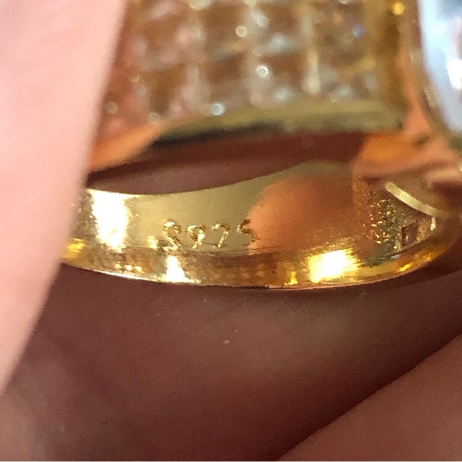Jewelry Women’s teardrop cubic zirconia 18kt gold cocktail ring 10 Size ONE SIZE - 13 Thumbnail