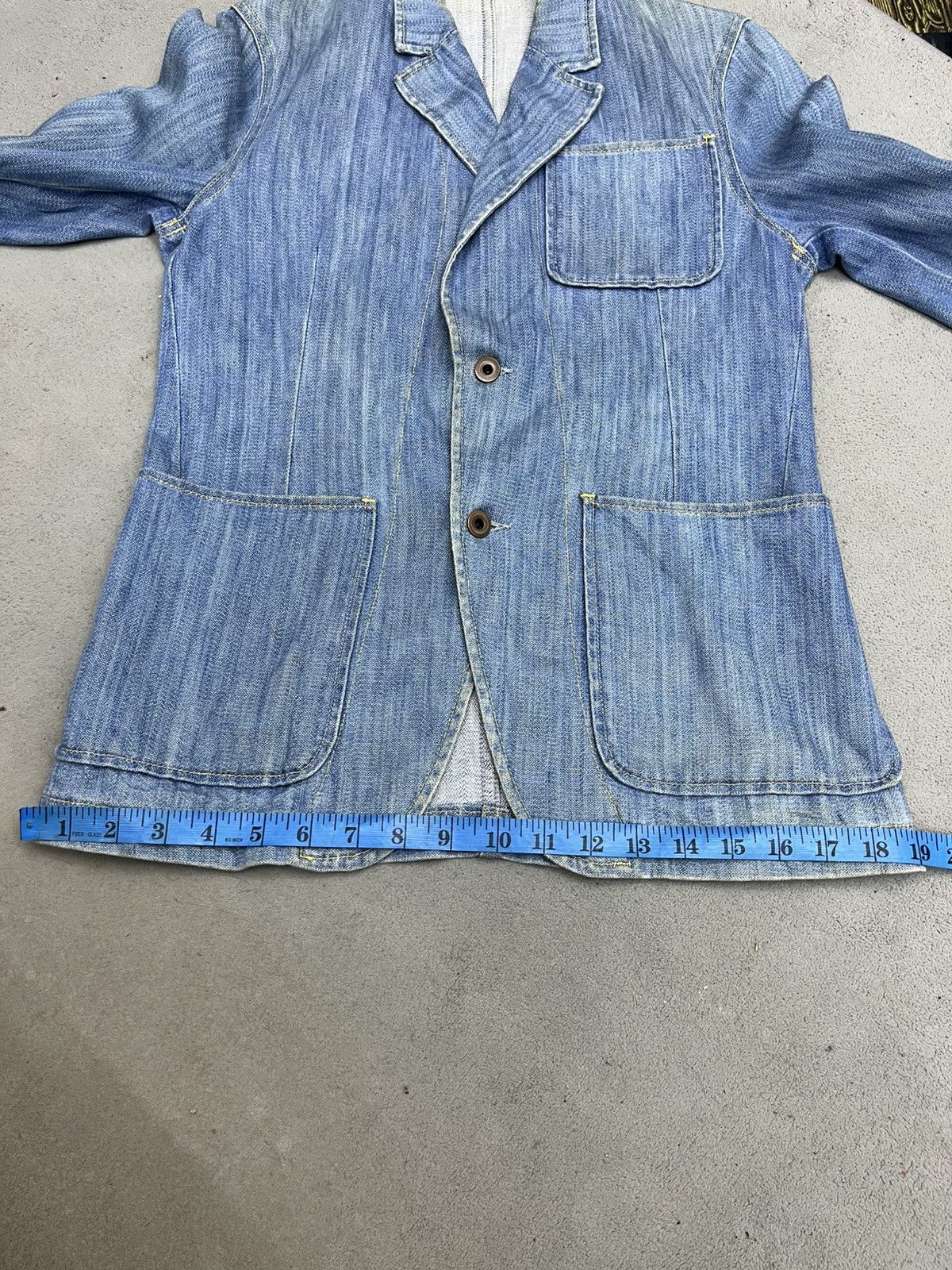 Miu Miu OFFERS🔥MIU MIU BROKEN TWILL DENIM BLAZER JACKET Size US S / EU 44-46 / 1 - 13 Thumbnail