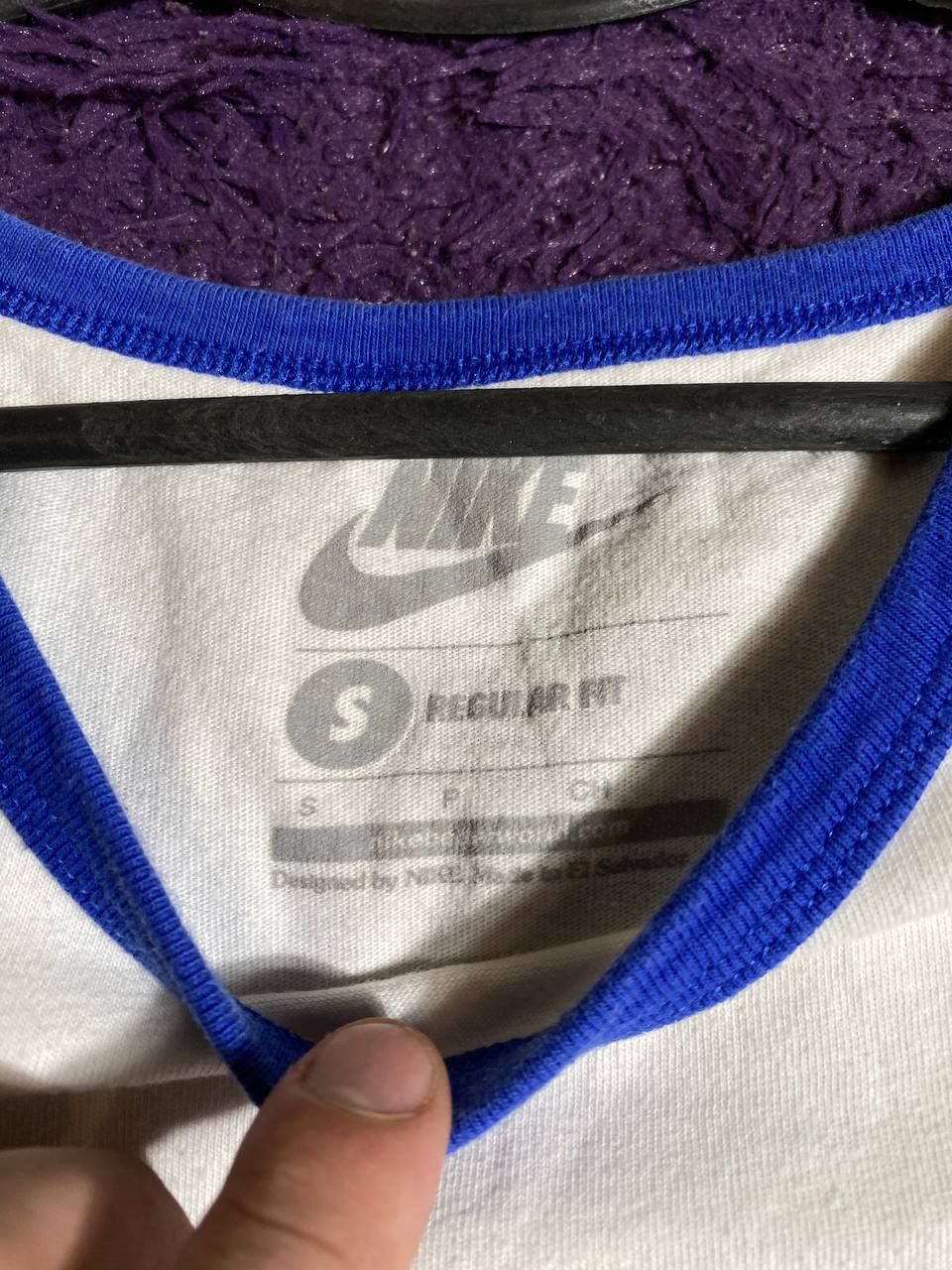 Nike × Vintage VTG Nike t shirt big swoosh check grapic logo faded size S Size US S / EU 44-46 / 1 - 8 Thumbnail