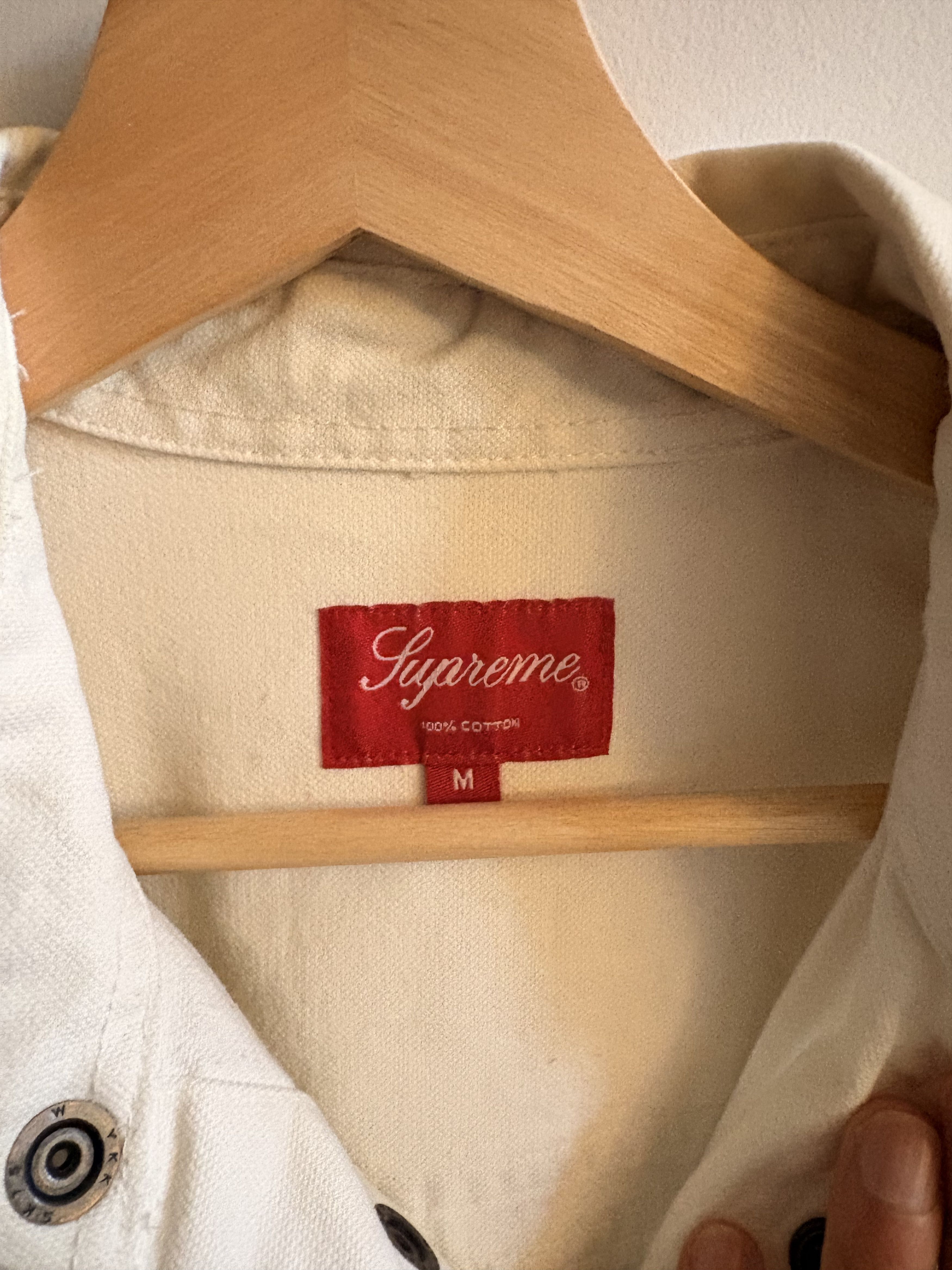 Supreme Logo Taping Work Shirt Size US M / EU 48-50 / 2 - 2 Thumbnail