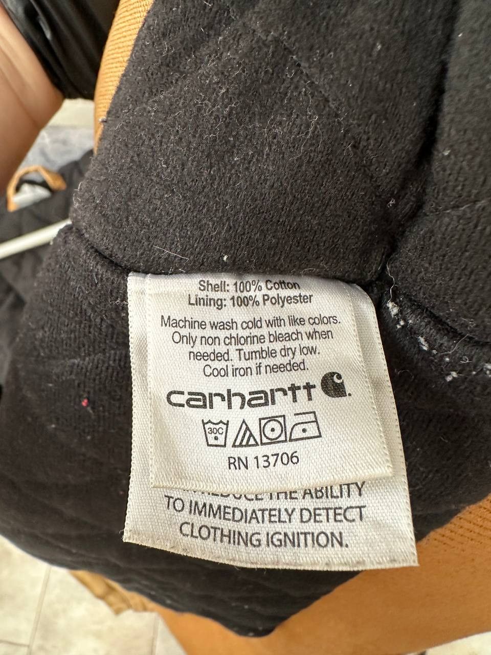Carhartt × Vintage Carhartt Detroit Vintage Beige Jacket Bomber Y2K Long Sleeve Size XS / US 0-2 / IT 36-38 - 16 Thumbnail