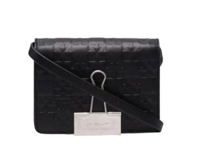 Off-White o1mle0425 Size: OS / Binder Holder On Strap in Black Size ONE SIZE - 3 Thumbnail