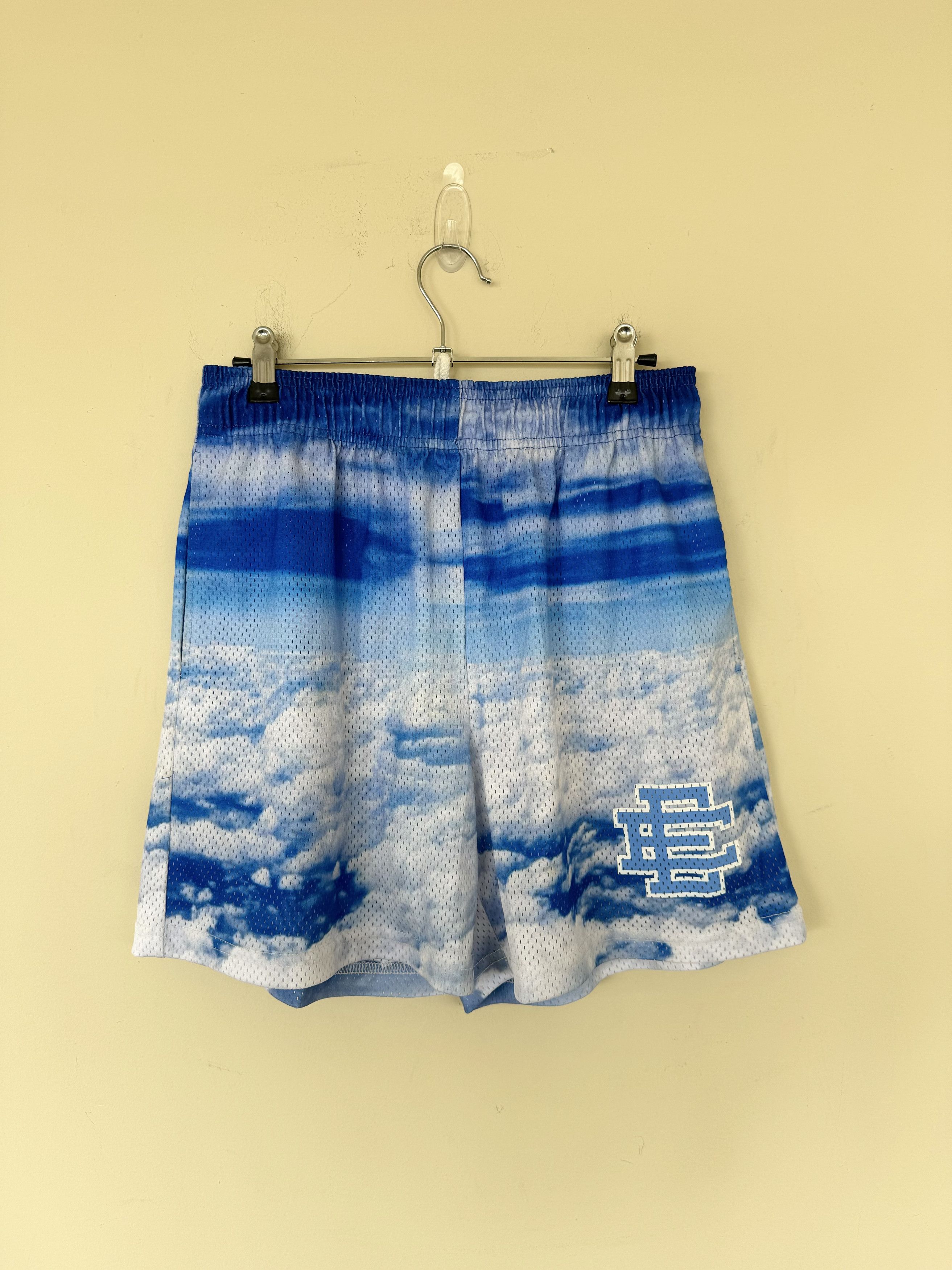 image of Eric Emanuel Cloud Shorts in Blue, Men's (Size 32)