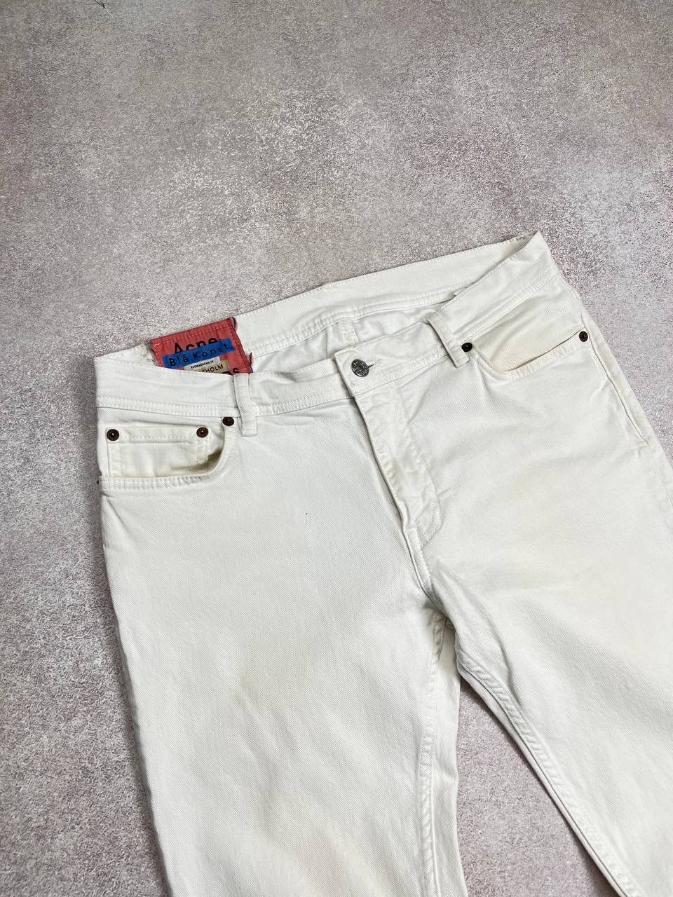 Acne Studios ACNE STUDIOS BLA KONST WHITE DENIM PANTS Y2K 34 Size US 34 / EU 50 - 2 Thumbnail