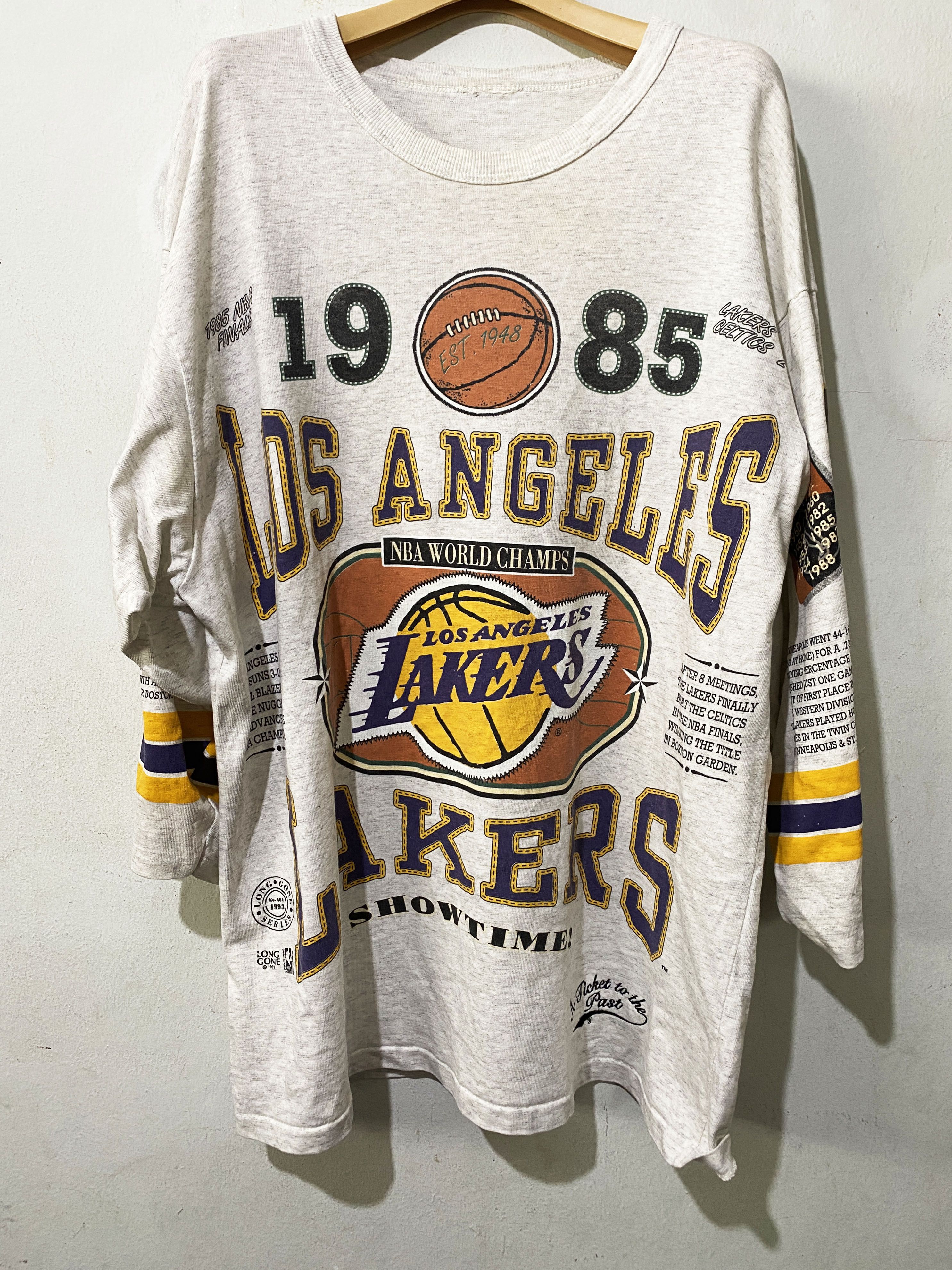 NBA Vintage LOS ANGELES LAKERS NBA World Champs 1985 Jesey Shirt Size US XL / EU 56 / 4 - 1 Thumbnail