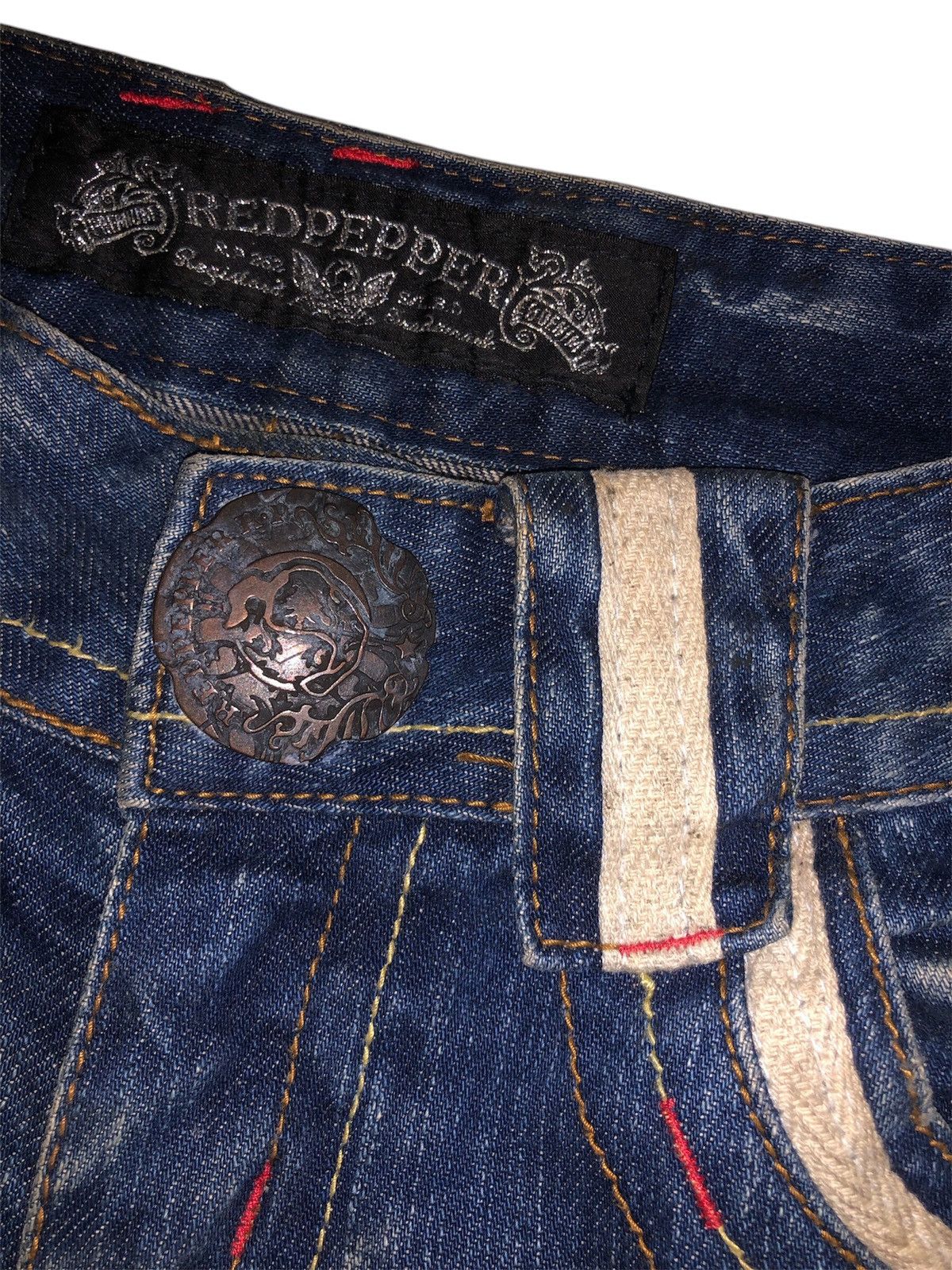 Designer × Japanese Brand × Vintage Vintage Japanese Brand Red Pepper Denim Jeans Size US 30 / EU 46 - 19 Thumbnail
