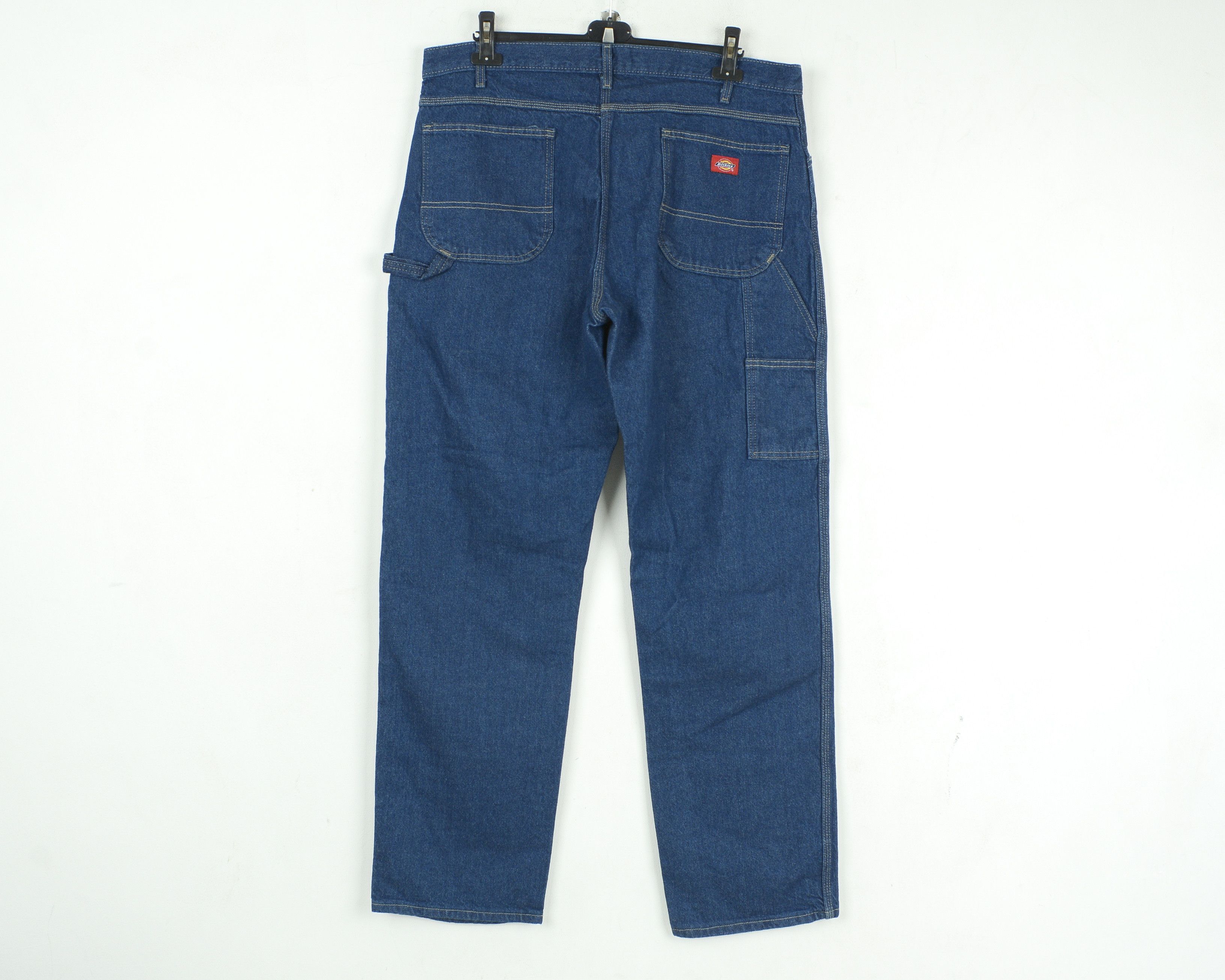 Dickies × Vintage Carpenter Baggy W38 L34 Pants Trousers Jeans Straight Blue Size US 38 / EU 54 - 1 Thumbnail