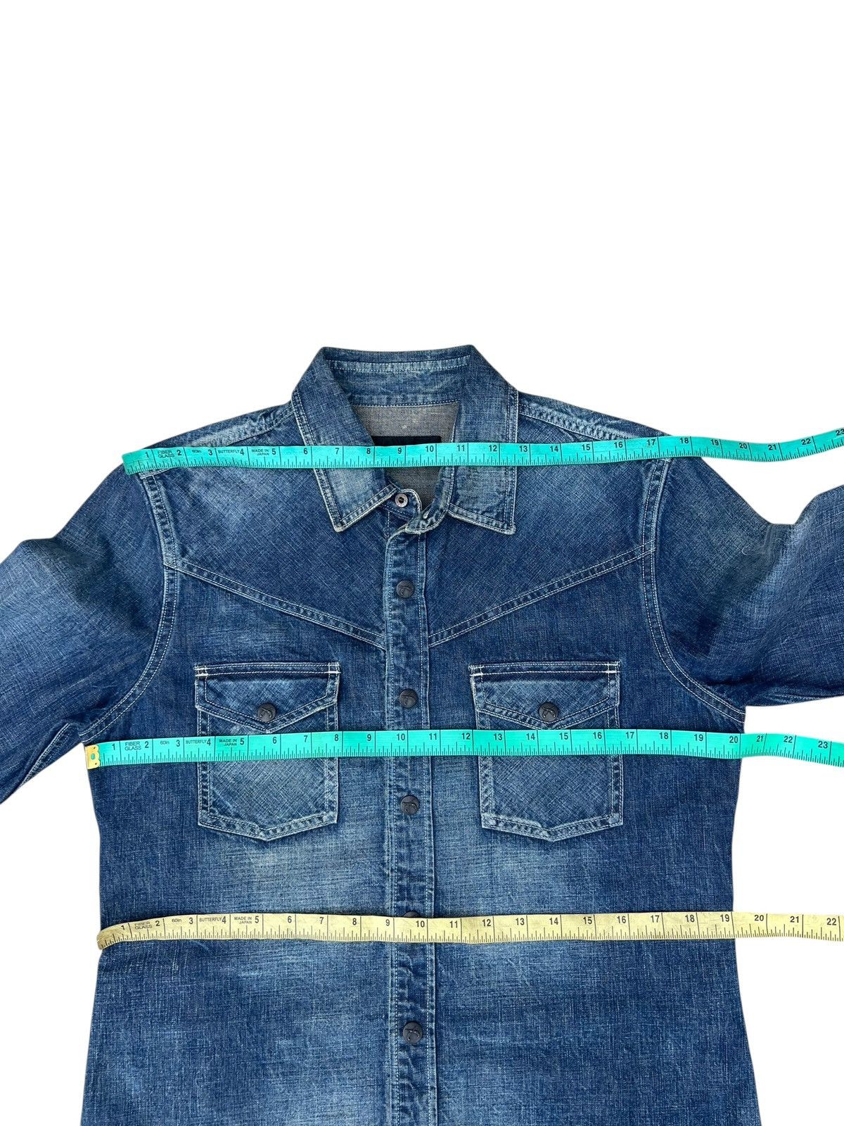 roarguns Roar Guns Japan Thick Denim Western Shirt Size US M / EU 48-50 / 2 - 12 Thumbnail