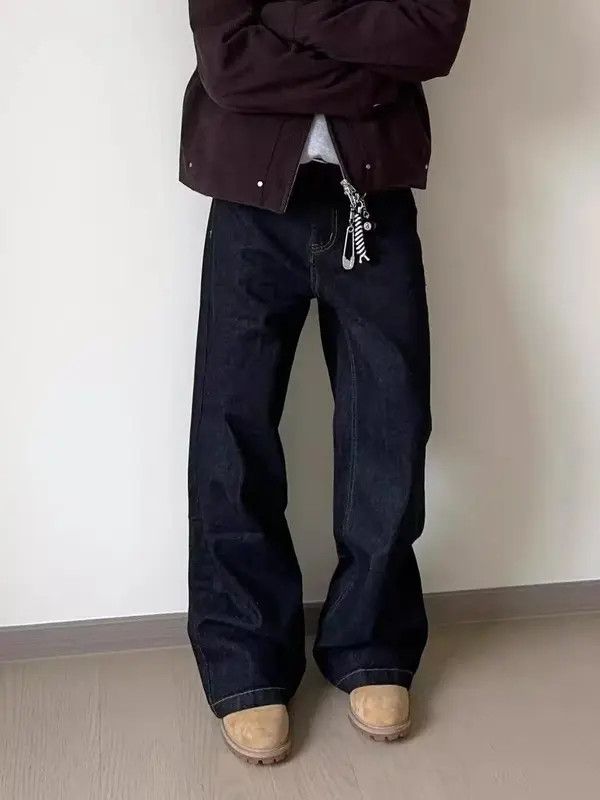 Japanese Brand Natsumi x Ran Dark blue street wash vintage casual jeans Size US 32 / EU 48 - 1 Thumbnail