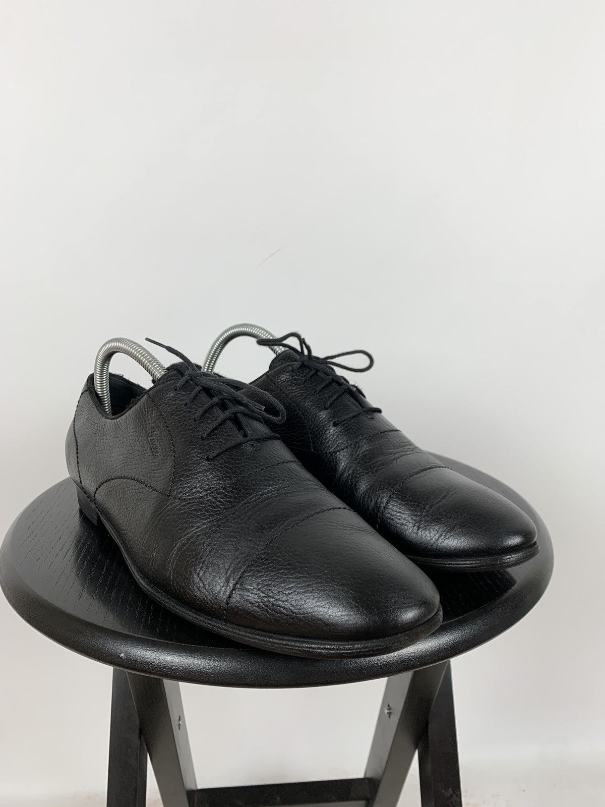 Gucci Gucci Black Leather Oxford Shoes Size US 8 / EU 41 - 5 Thumbnail