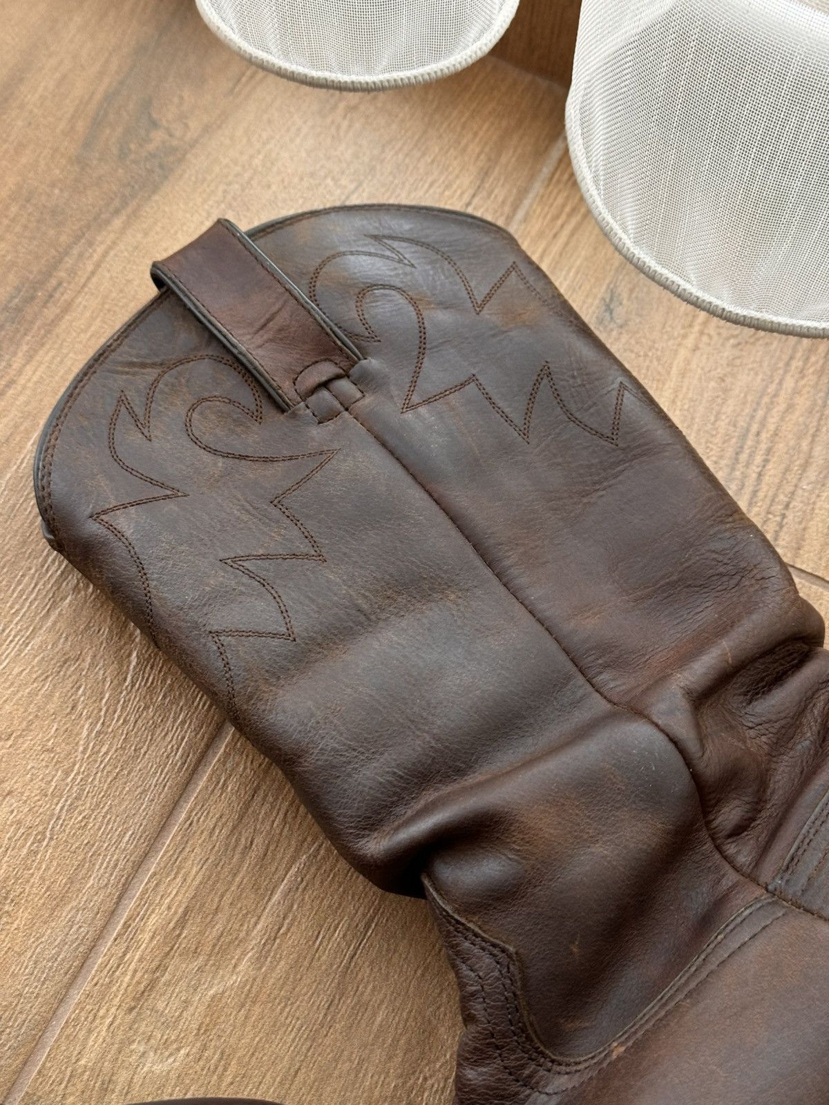 Cowboy Equipment × Durango × Vintage Vintage Durango Cowboy Leather Western Toe Rand Boots Size US 8 / IT 38 - 4 Thumbnail