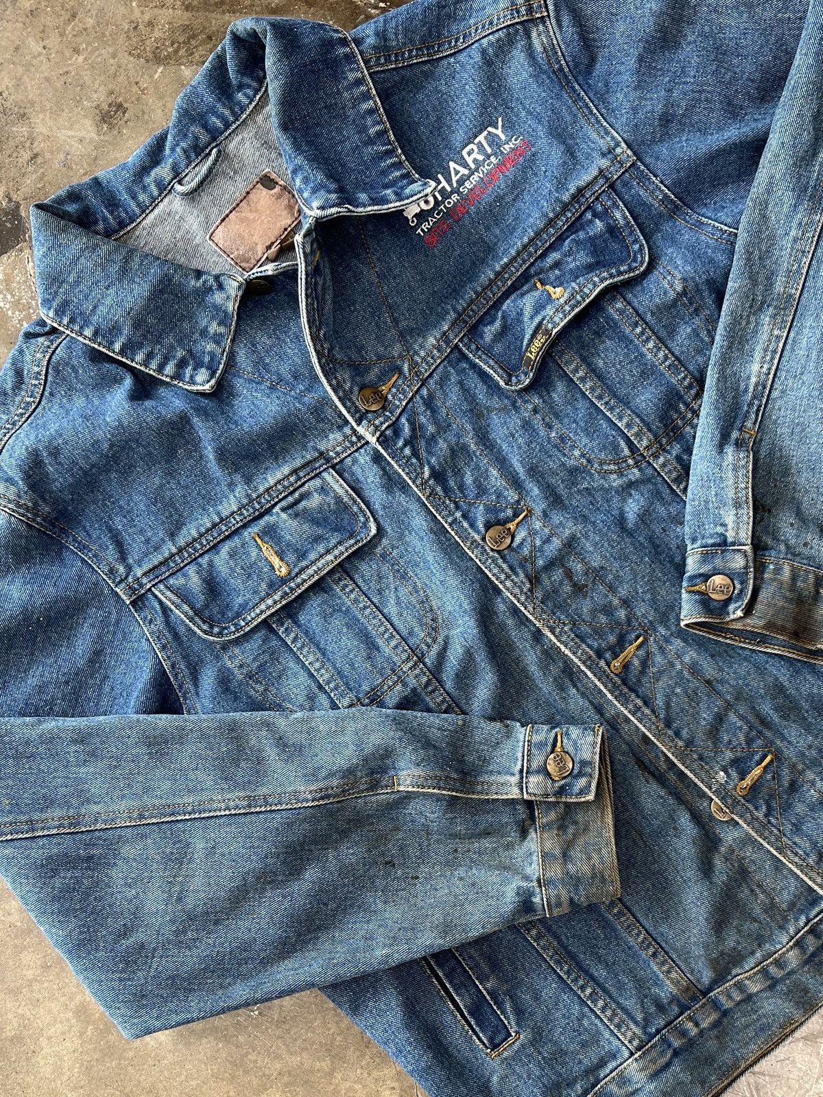 Vintage Vintage Tractor Service Denim Lee Jacket Large Size US L / EU 52-54 / 3 - 1 Thumbnail