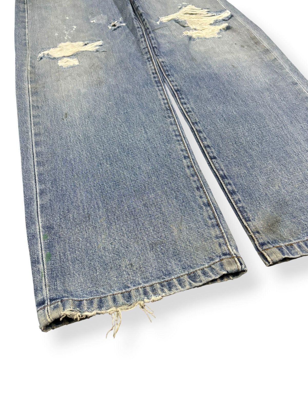 Levi's Vintage 90s Levis 502 Big E Selvedge Distressed Grunge Jeans Size US 30 / EU 46 - 8 Thumbnail