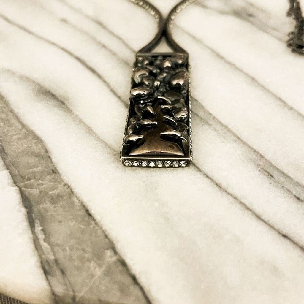 Other Cris Barros Abstract Necklace Brazil Black Gunmetal Pendant Size ONE SIZE - 5 Thumbnail