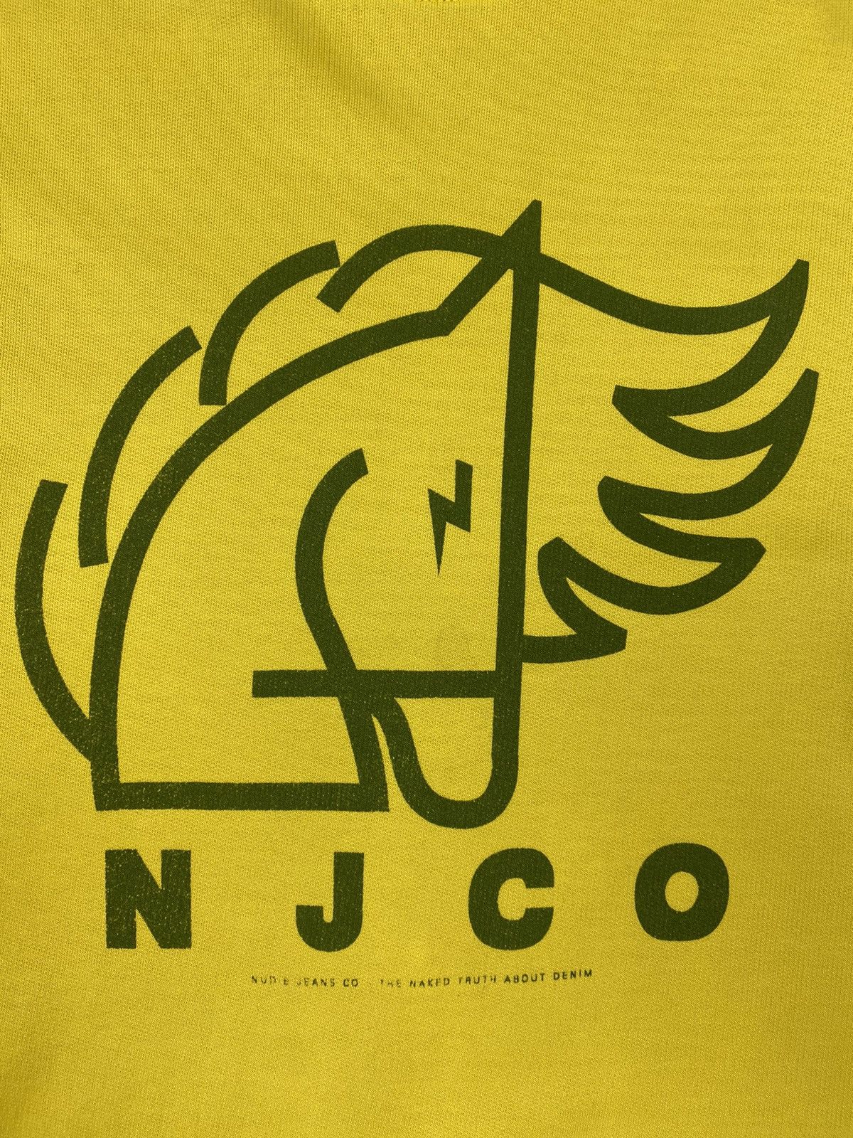 Nudie Jeans Nudie Jeans Big Logo Yellow Sweatshirt Size M Size US M / EU 48-50 / 2 - 6 Thumbnail
