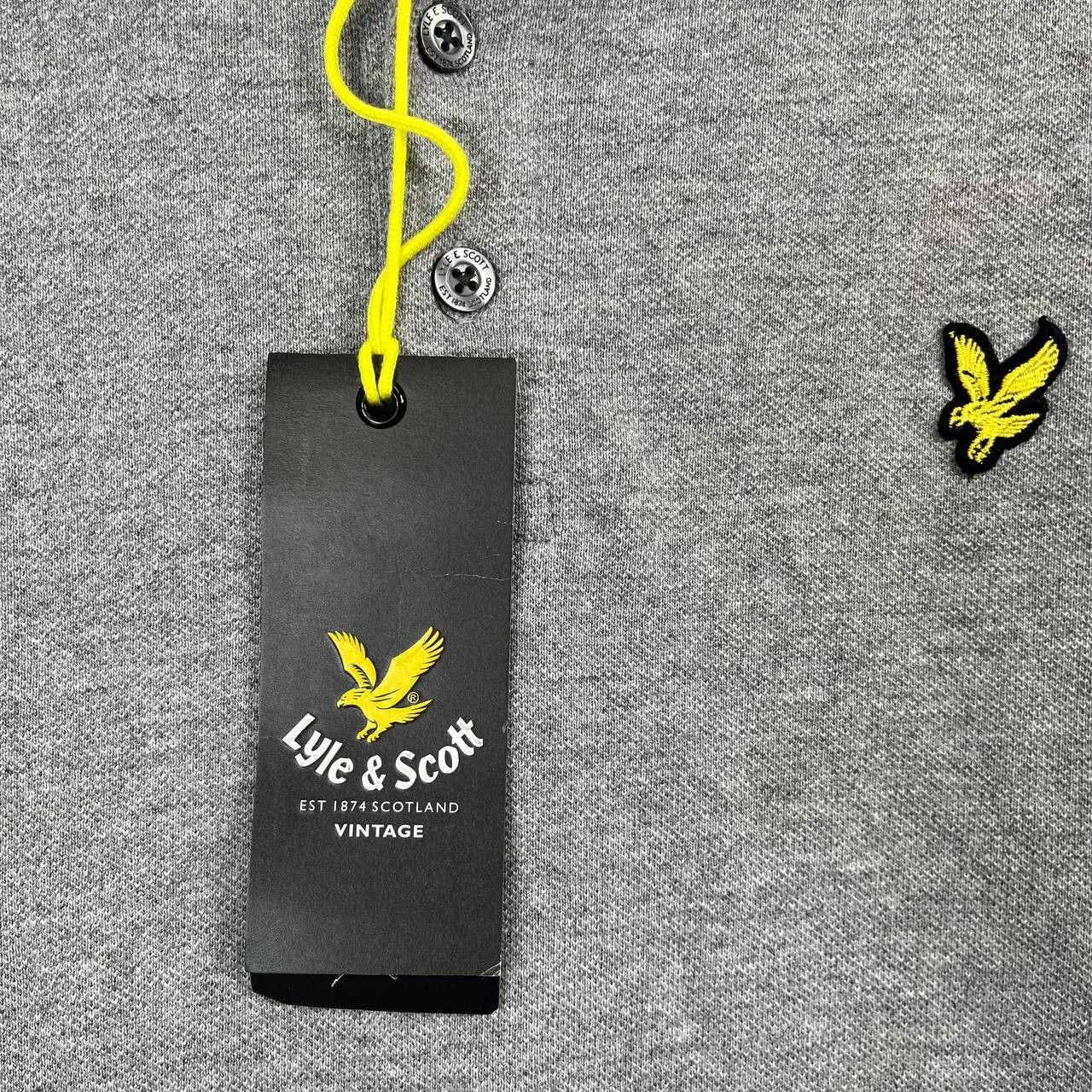 Lyle & Scott Lyle And Scott Long Sleeve Polo Shirt Marl Pique Cotton Sz S Size US S / EU 44-46 / 1 - 4 Thumbnail