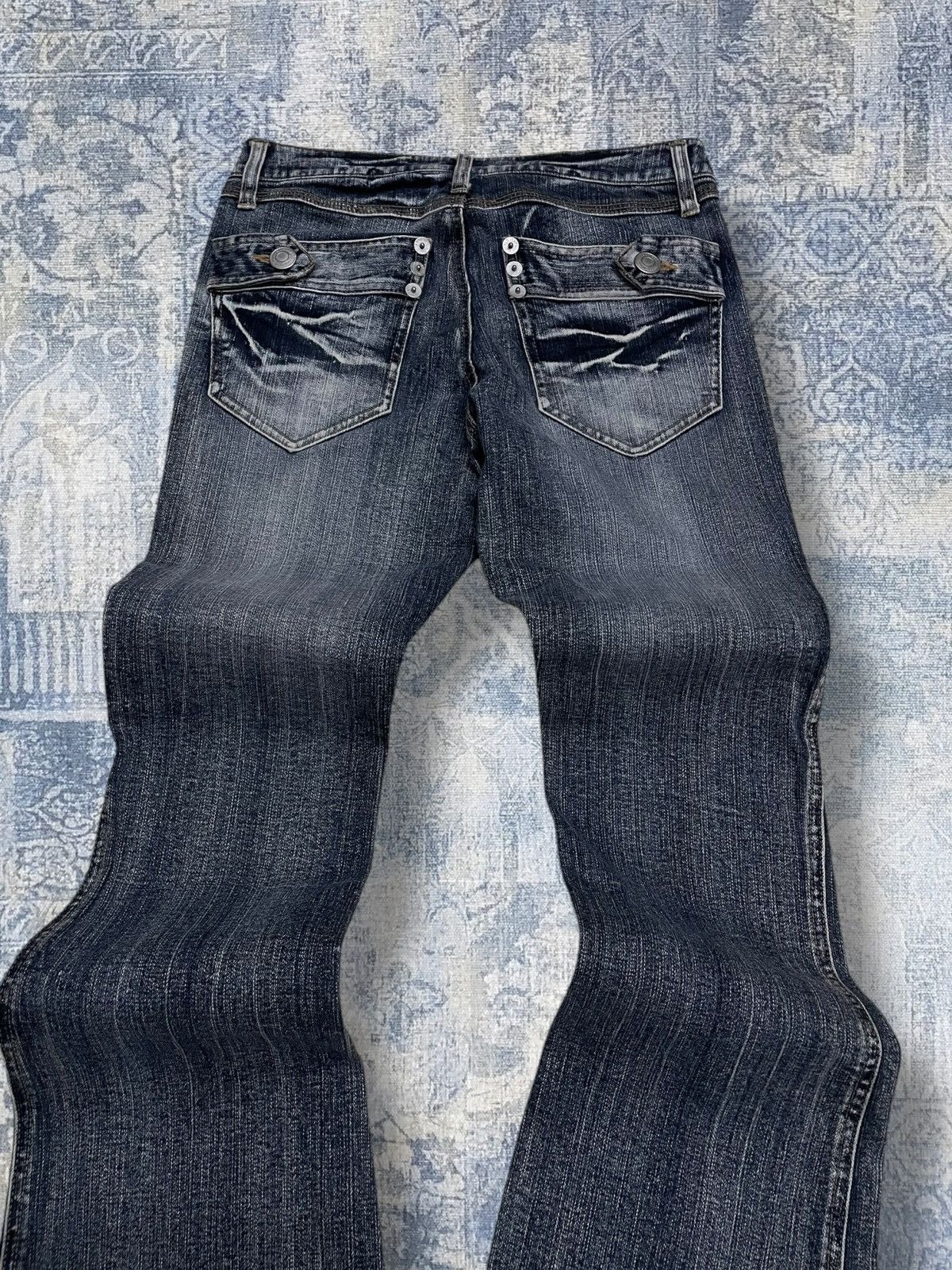 Japanese Brand Vintage 1990s Japan Designer Daily Topic Hot Flared Denim Size US 28 / EU 44 - 11 Thumbnail