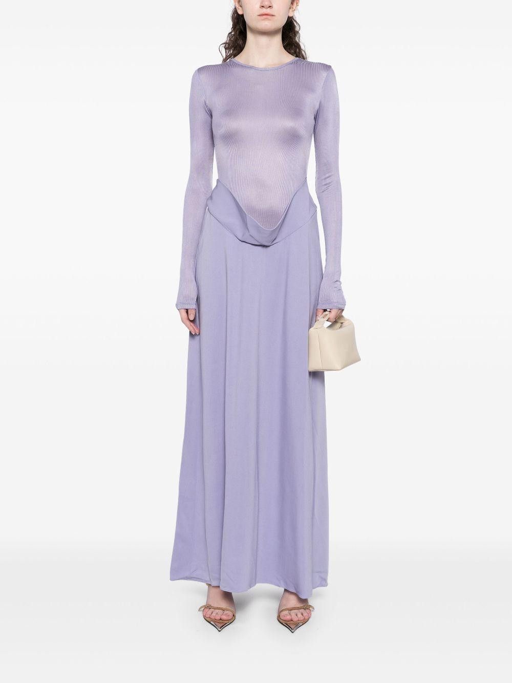 Christopher Esber Ribbed Long Sleeve Cowl Hip Dress Size M / US 6-8 / IT 42-44 - 1 Thumbnail