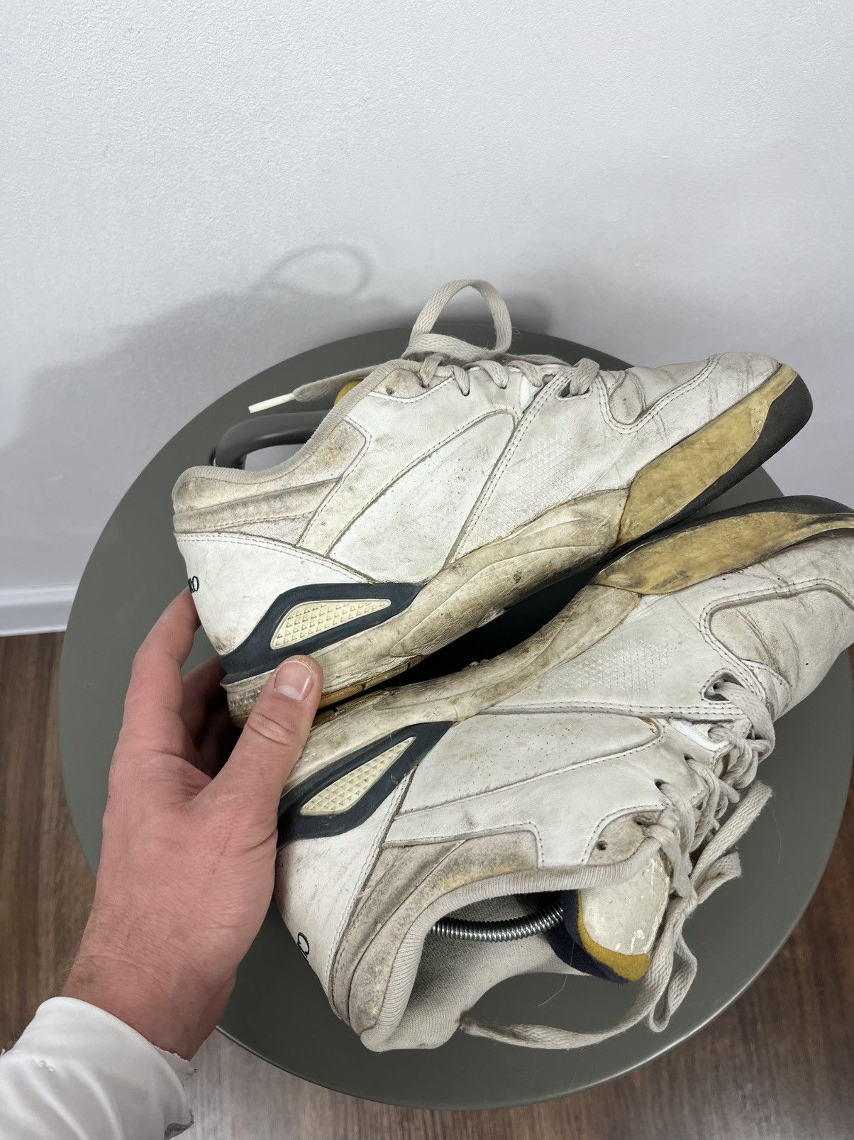 Reebok Vintage Reebok Classic Leather Sneakers White Yellow EU 43 Size US 9.5 / EU 42-43 - 13 Thumbnail