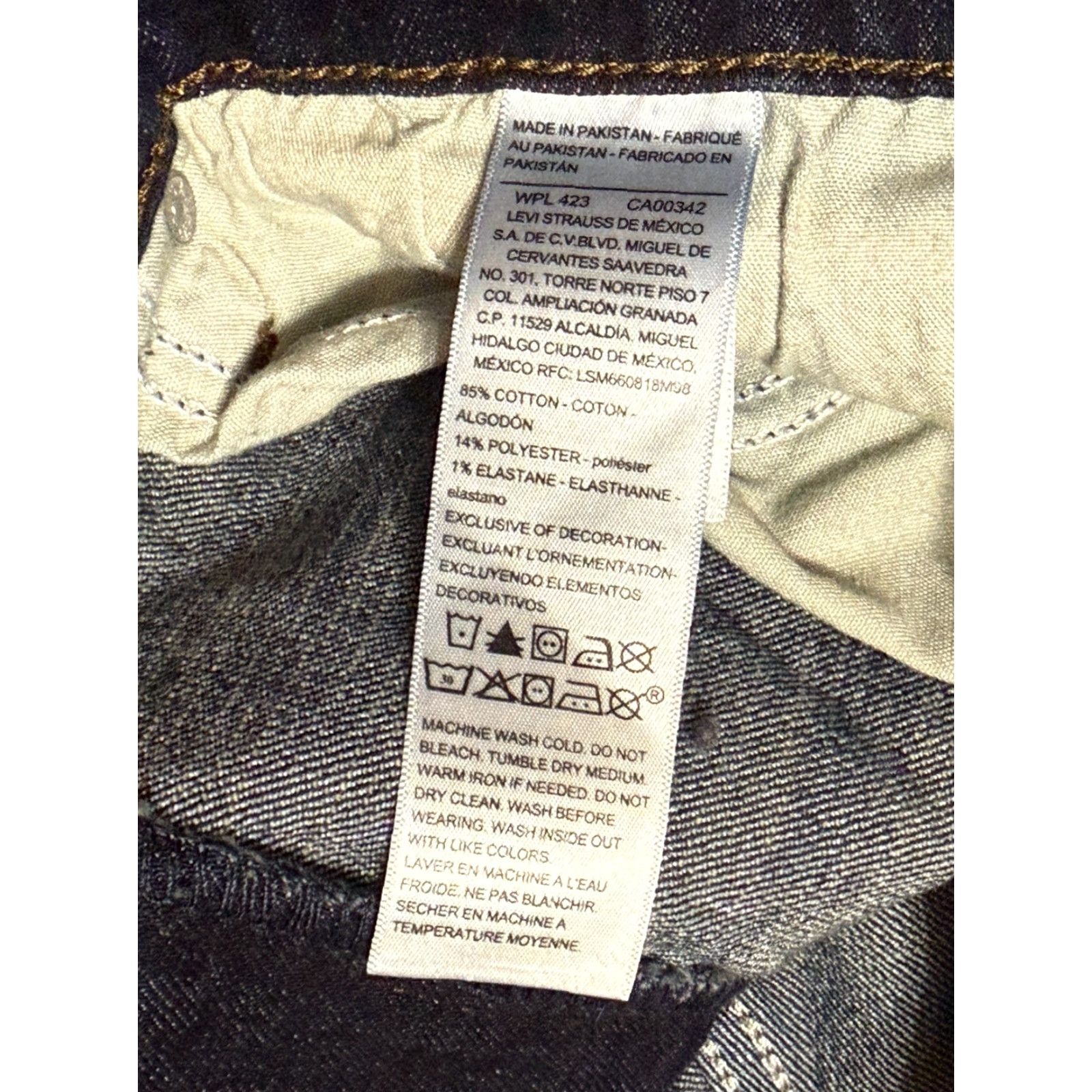 Levi's Levi's Signature Jeans Men's 38x30 Blue Denim Slim Fit 40" Length Size US 36 / EU 52 - 6 Thumbnail