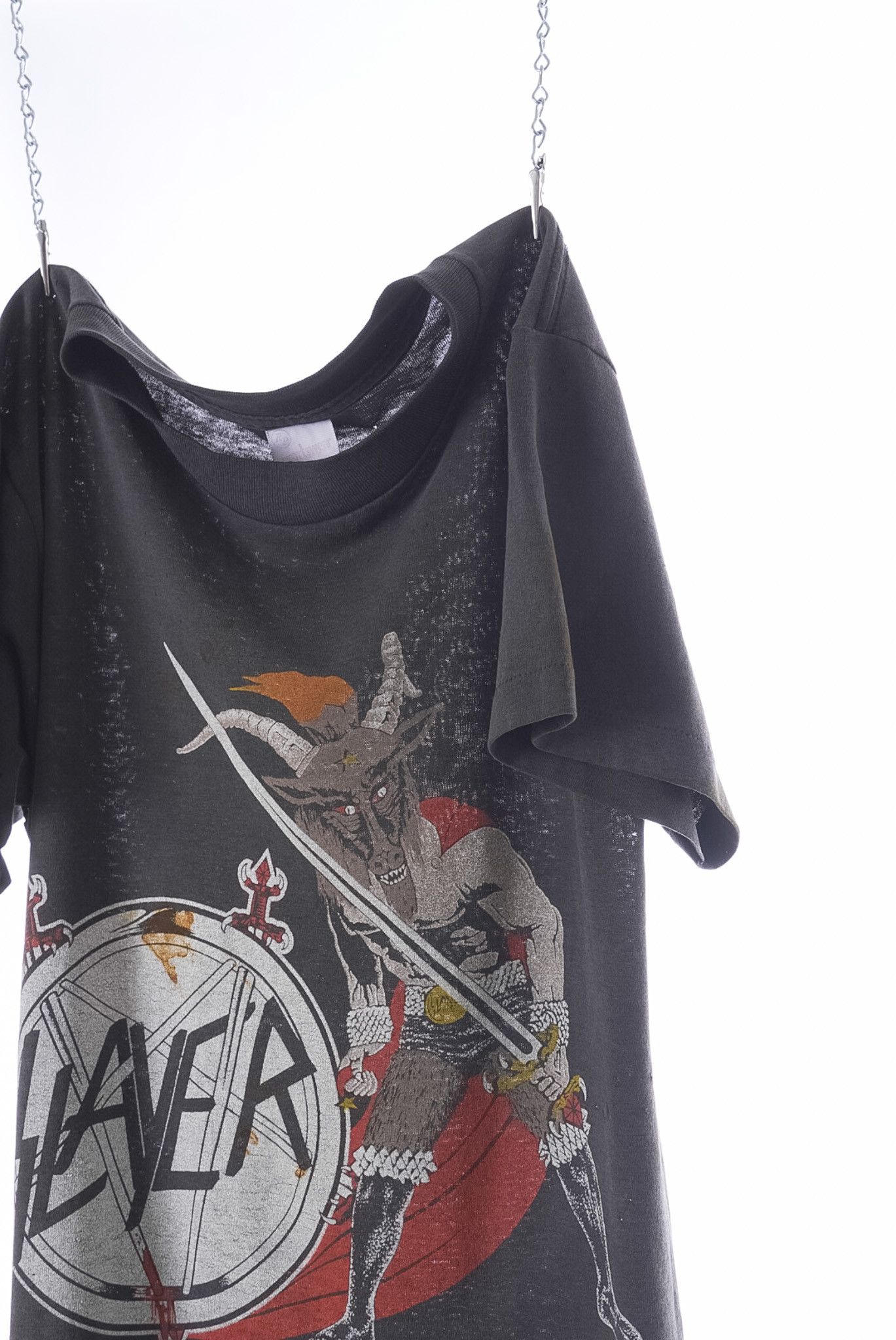 Vintage VINTAGE 1986 SLAYER ‘HAUNTING OF THE CHAPEL’ T-SHIRT Size US M / EU 48-50 / 2 - 2 Thumbnail