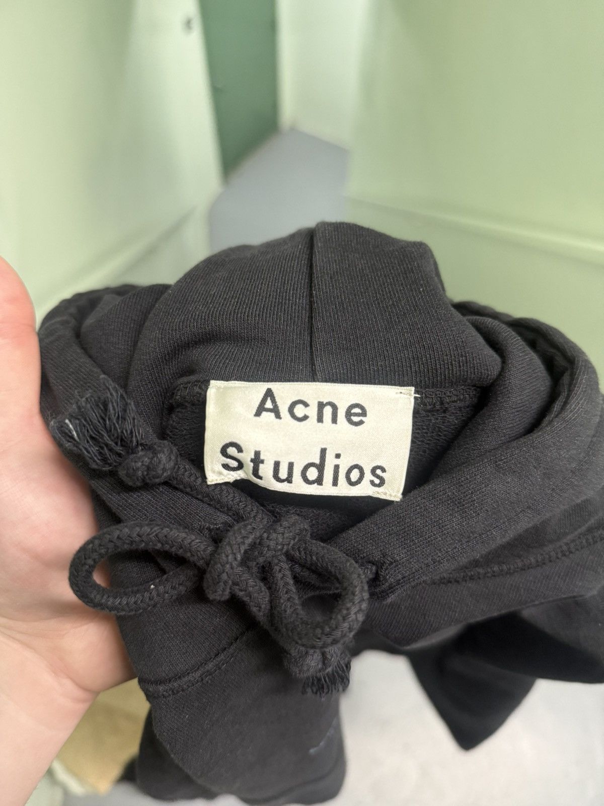 Acne Studios Acne Studios Stockholm ‘Black’ Cropped Hoodie Size XXS / US 00 / IT 34 - 5 Thumbnail