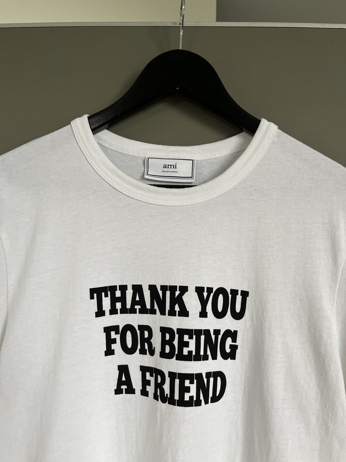 AMI Ami Alexander Mattiussi Thank You For Being A Friend Tee Size US M / EU 48-50 / 2 - 2 Thumbnail