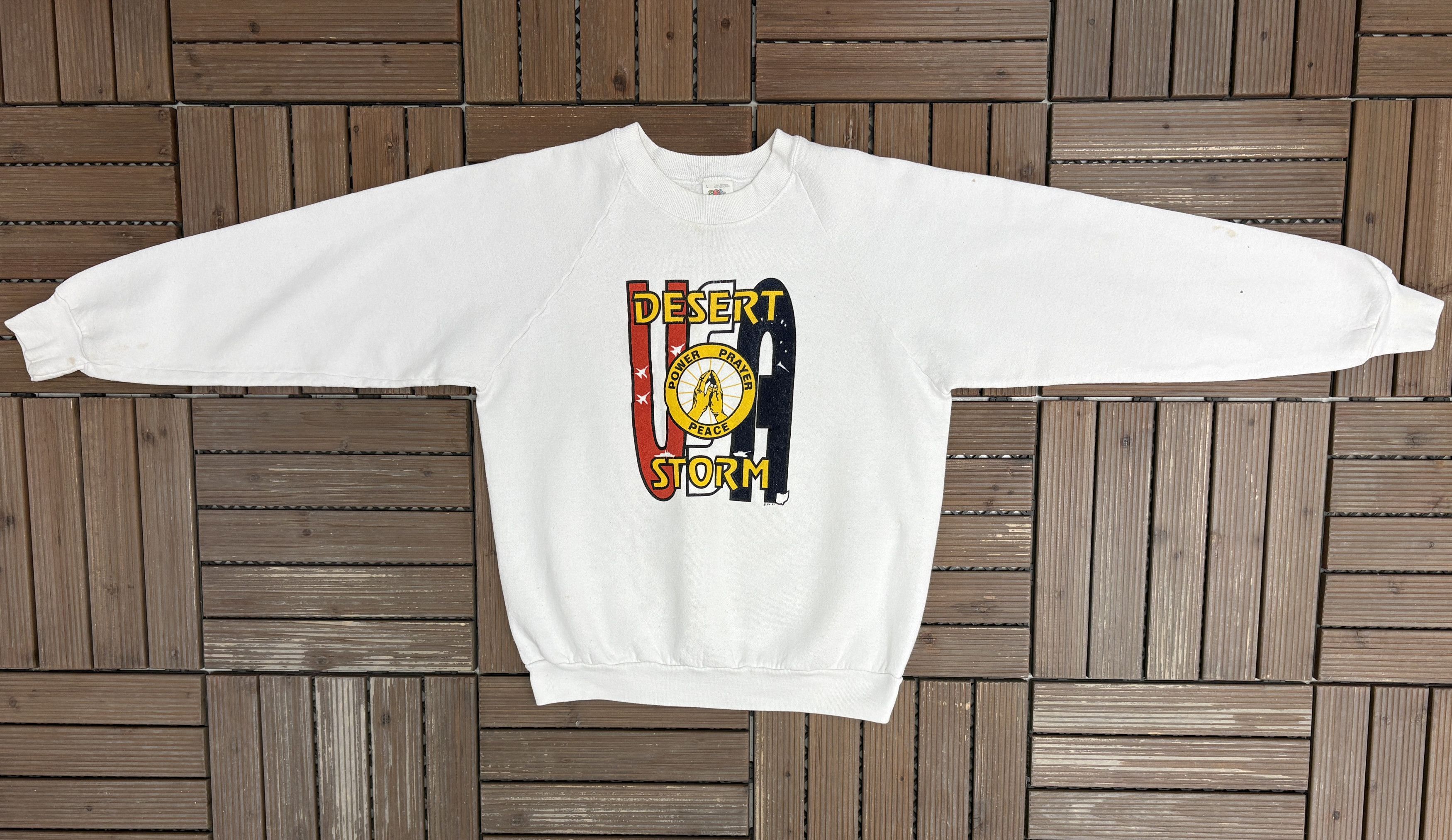 Vintage Operation Desert Storm Vintage Crewneck Sweater Size US L / EU 52-54 / 3 - 5 Thumbnail