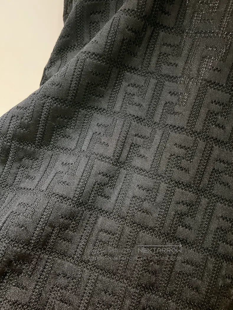 Other Fendi Black FF Monogram Knit Cardigan with Cut-Out Logo Le Size XXS / US 00 / IT 34 - 7 Thumbnail