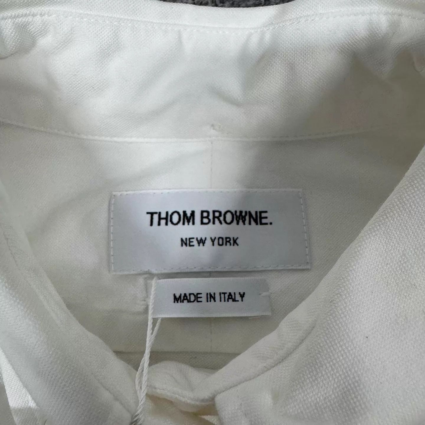 Thom Browne Thom Browne White Striped Drawstring Shirt-Dress 40 99New Size S / US 4 / IT 40 - 5 Thumbnail