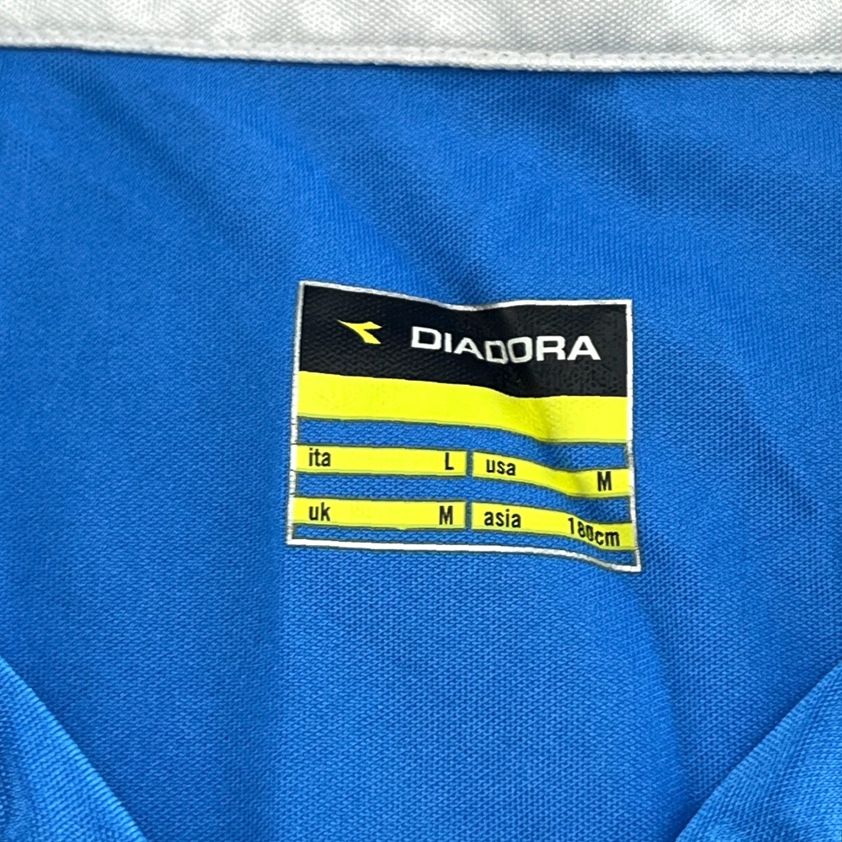 Diadora Diadora Italy Referee 2011 Jersey Mens Large Blue Long Sleeve T-Shirt Football Athletic Quick Dry 100th Anniversary Size US L / EU 52-54 / 3 - 5 Thumbnail
