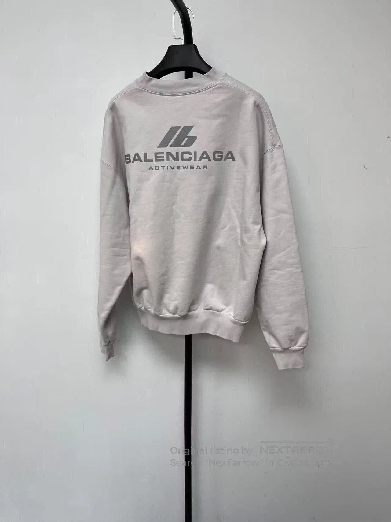 Balenciaga balenciaga logo print long sleeve sweatshirt. Size XXS / US 00 / IT 34 - 2 Thumbnail